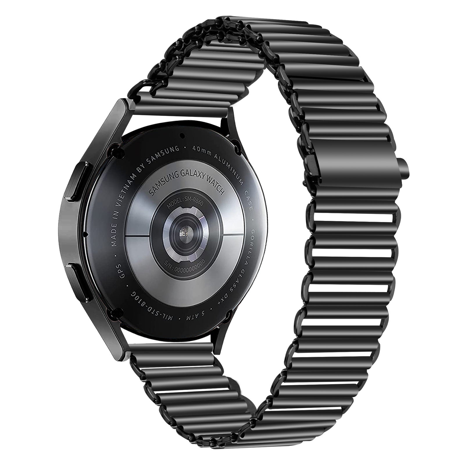 For Samsung Galaxy Watch4 Active 40mm 44mm Watch4 Classic 42mm 46mm Stainless Steel Wrist Band 20mm Adjustable Hollow Watch Strap