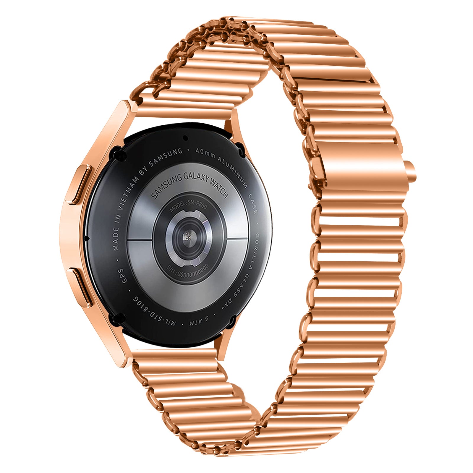 For Samsung Galaxy Watch4 Active 40mm 44mm Watch4 Classic 42mm 46mm Stainless Steel Wrist Band 20mm Adjustable Hollow Watch Strap