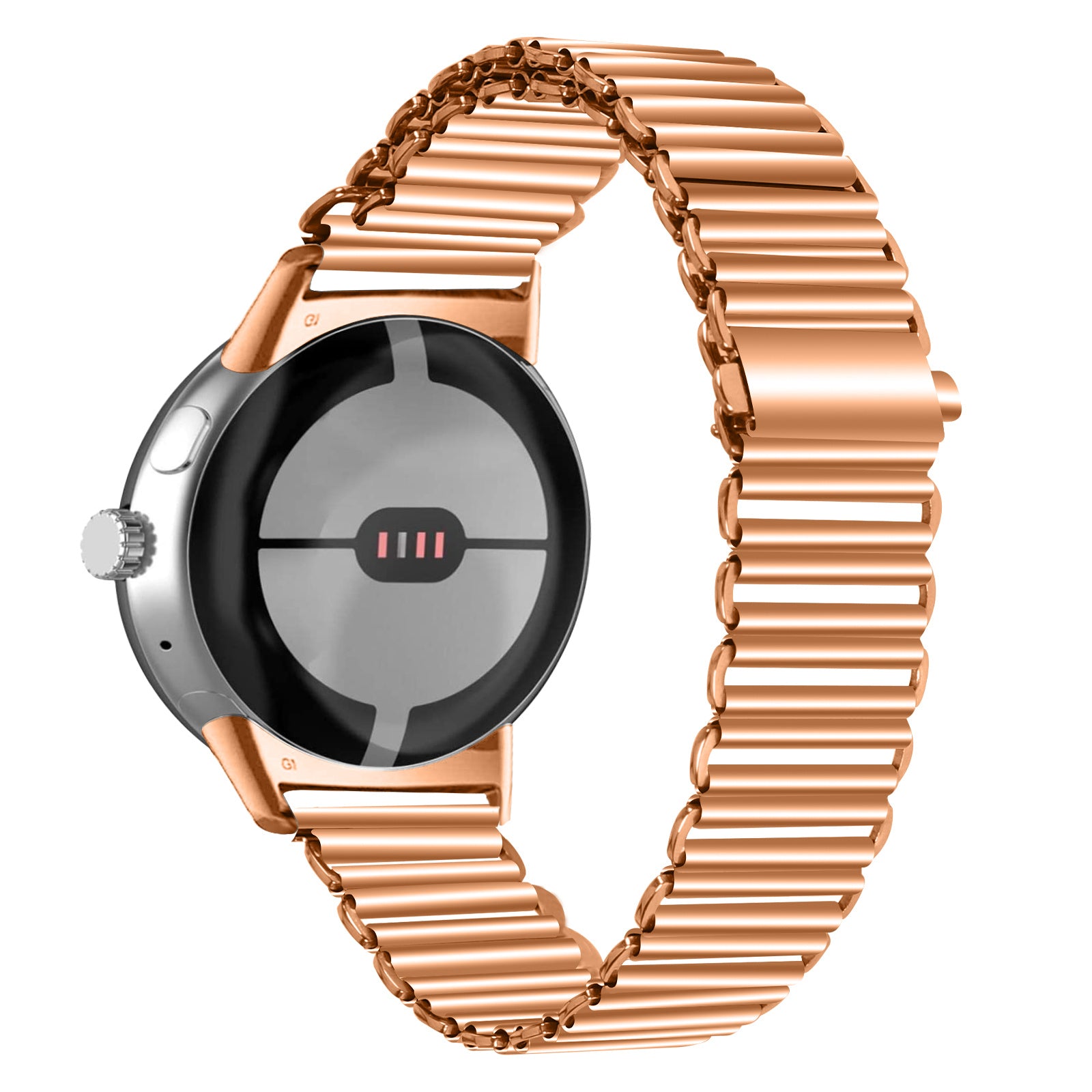 Replacement Strap for Google Pixel Watch 2 Pixel Watch Band Stainless Steel Hollow Breathable Watchband