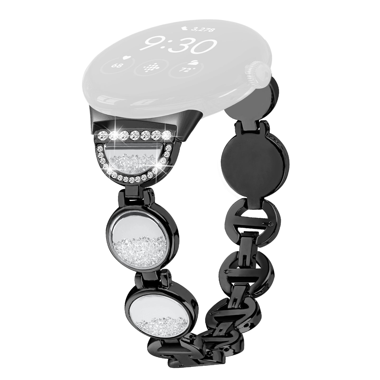 Quicksand Watch Band for Google Pixel Watch 2 Pixel Watch Rhinestone Decorated Watch Strap