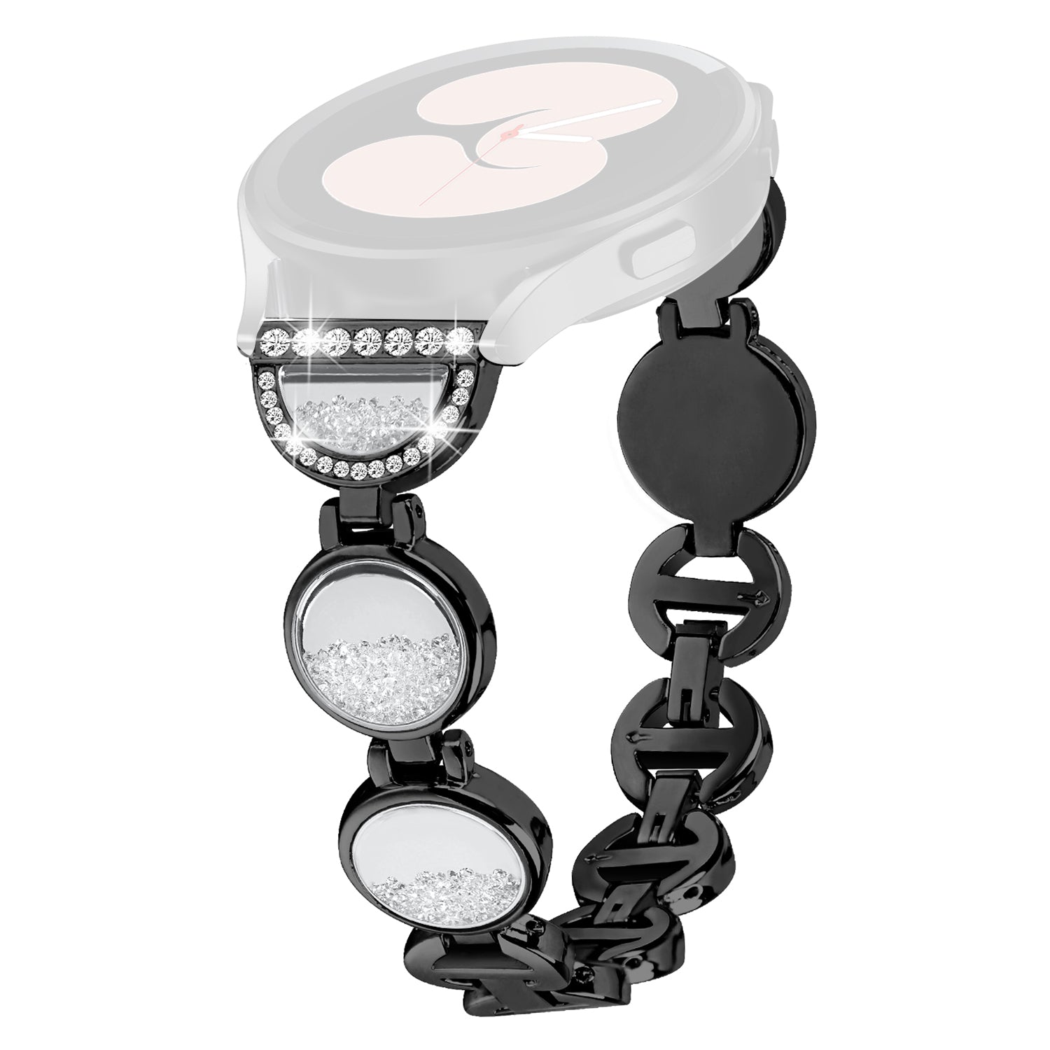 For Amazfit GTS BIP BIP Lite Watch Band Rhinestone Decorated Quicksand Watch Strap 20mm