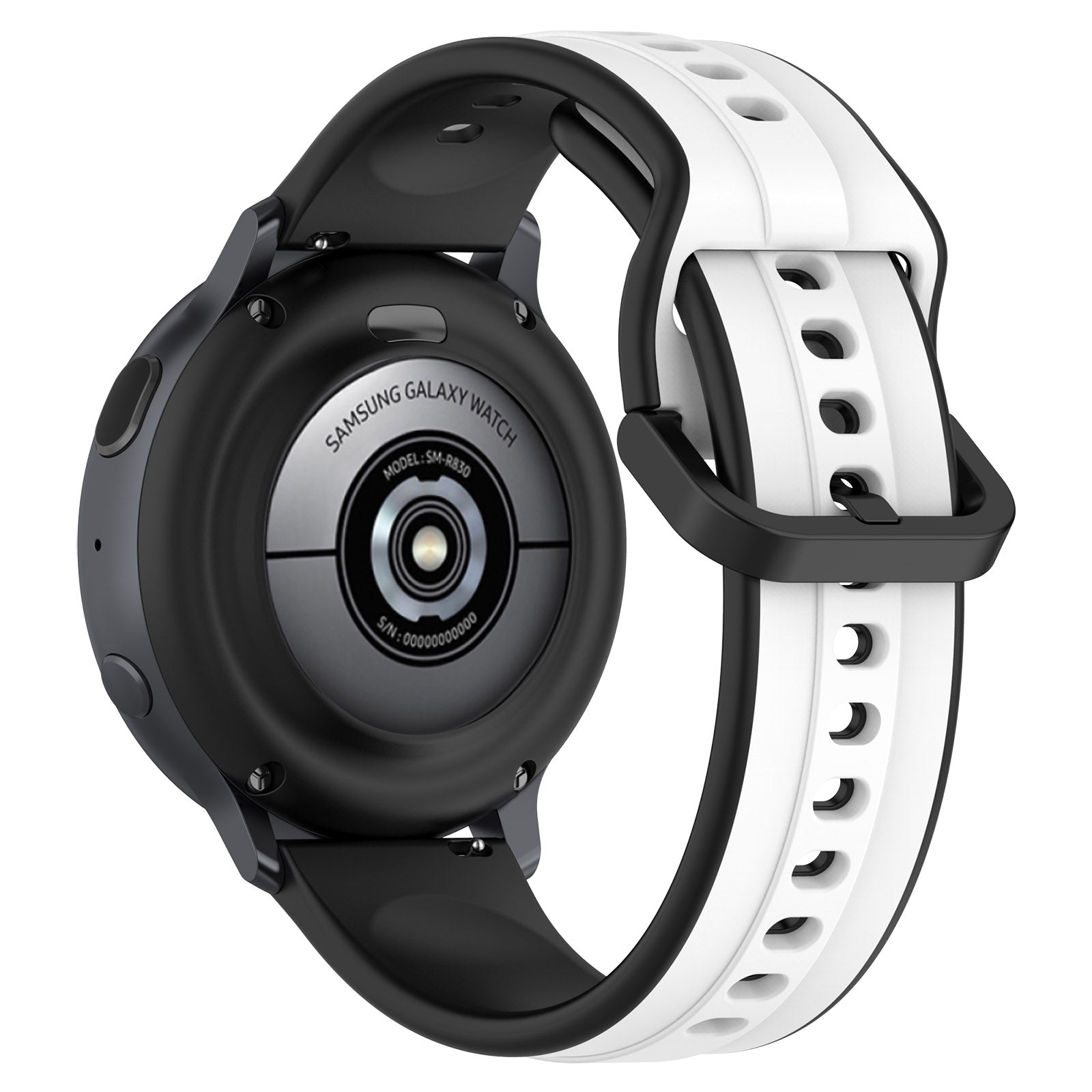 For Samsung Galaxy Watch Active2 44mm 40mm Sport Bands Dual Color 20mm Silicone Replacement Strap