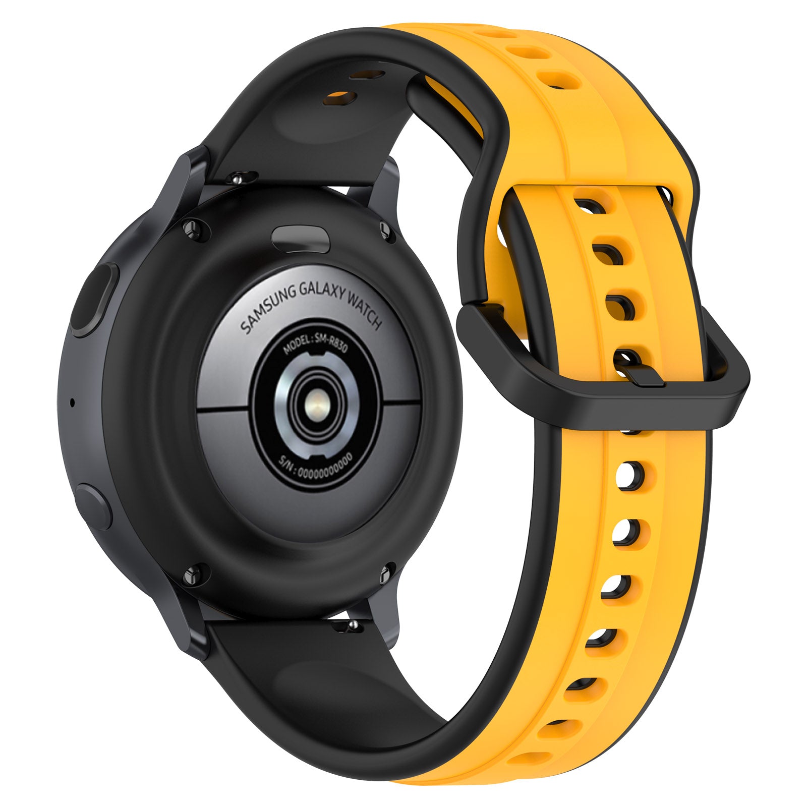 For Samsung Galaxy Watch Active2 44mm 40mm Sport Bands Dual Color 20mm Silicone Replacement Strap