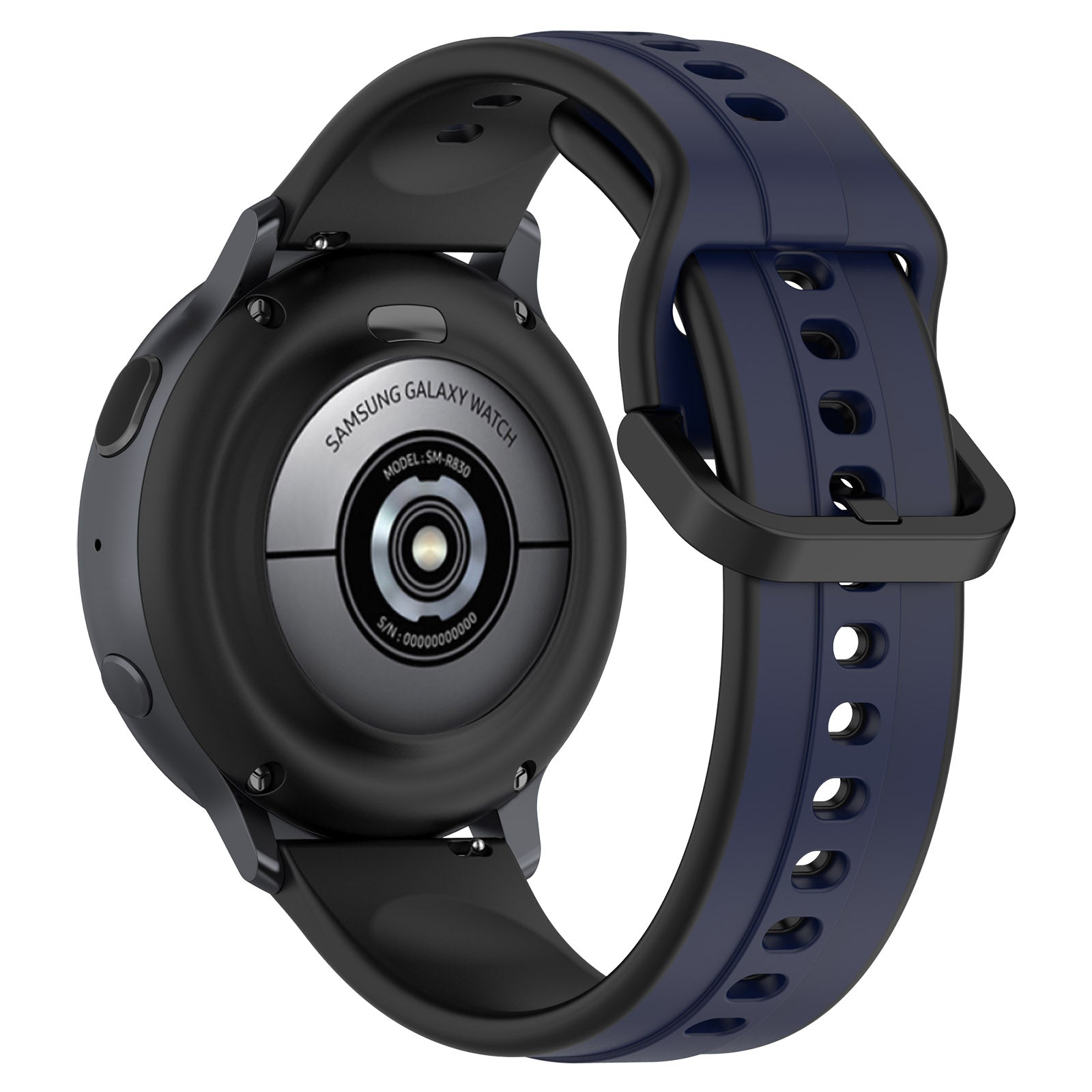 For Samsung Galaxy Watch Active2 44mm 40mm Sport Bands Dual Color 20mm Silicone Replacement Strap