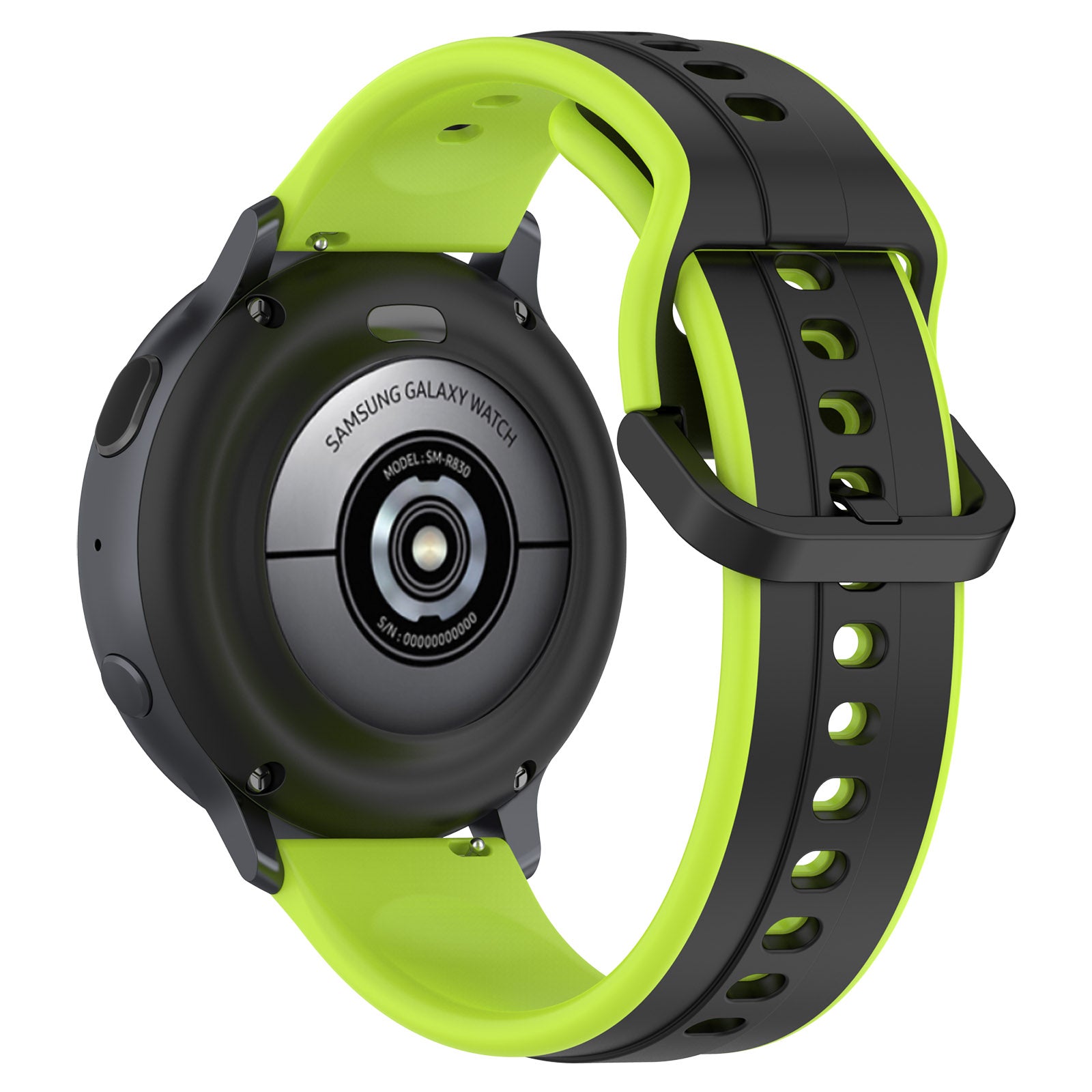 For Samsung Galaxy Watch Active2 44mm 40mm Sport Bands Dual Color 20mm Silicone Replacement Strap
