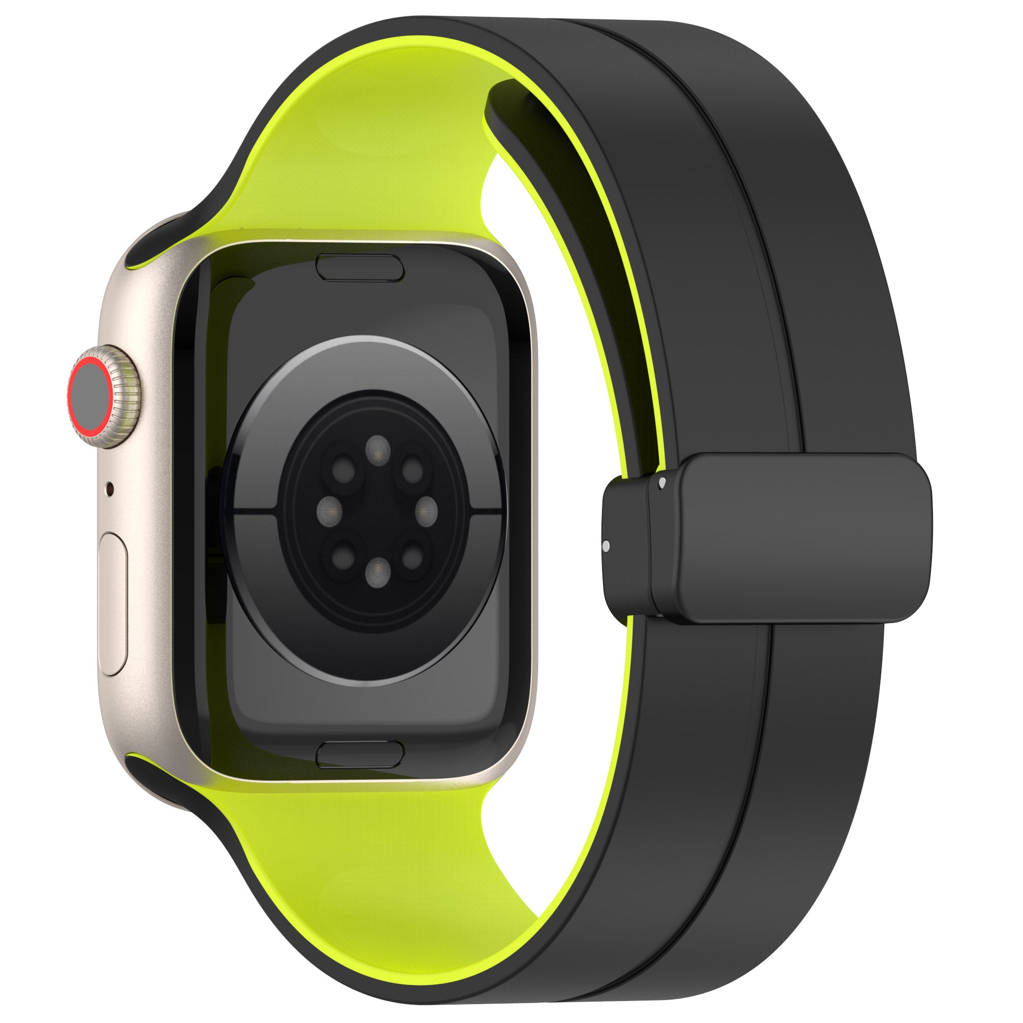 For Apple Watch Ultra 49mm Series 8 7 45mm 6 5 4 SE SE (2022) 44mm 3 2 1 42mm Silicone Watch Band Magnetic Buckle Wrist Strap