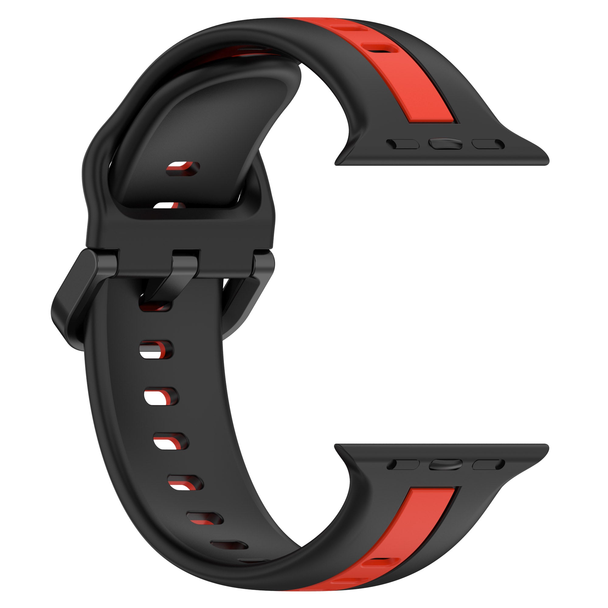 For Apple Watch Ultra Ultra 2 49mm Series 9 8 7 45mm 6 5 4 SE SE (2022) (2023) 44mm 3 2 1 42mm Silicone Strap Dual Color Watchband