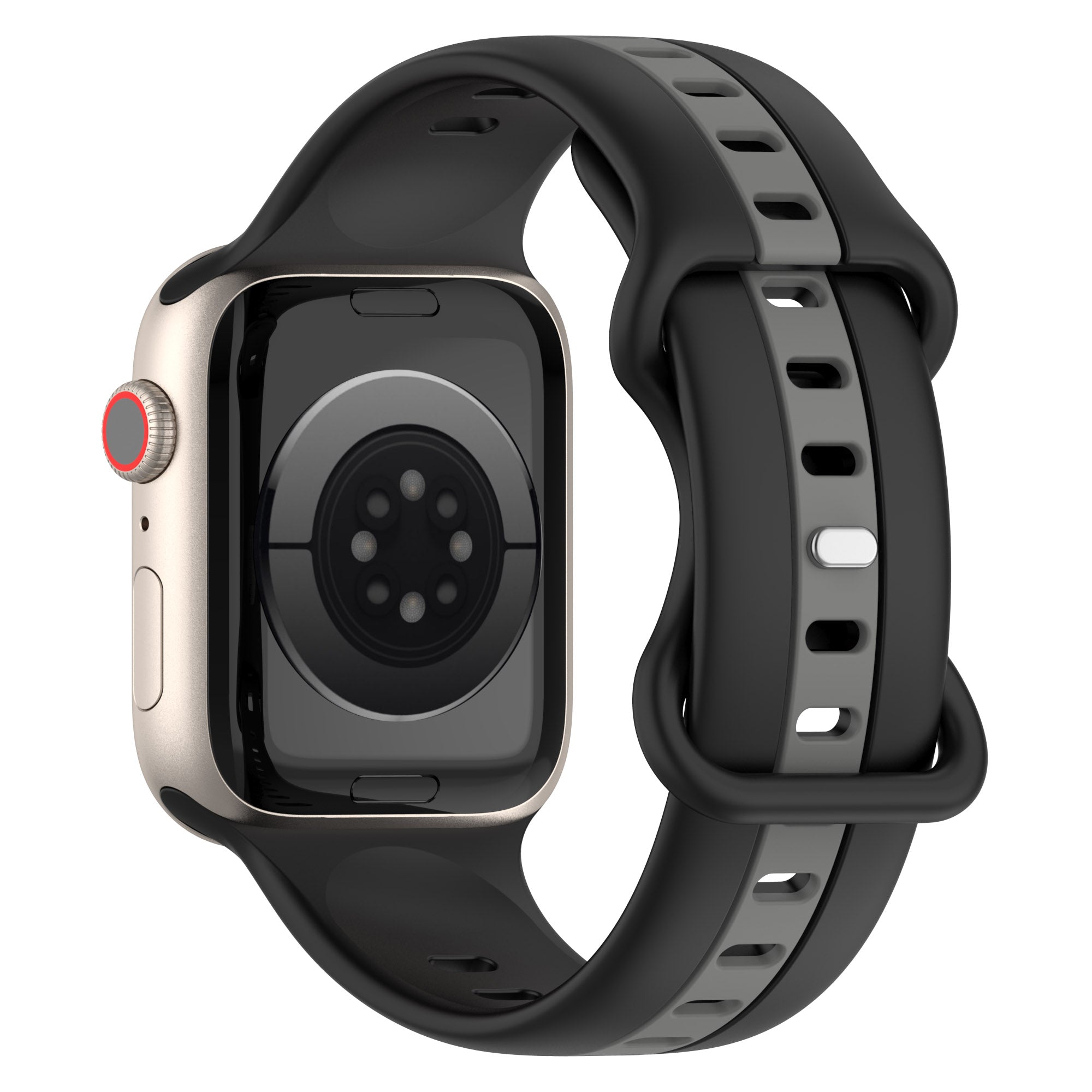 For Apple Watch Ultra Ultra 2 49mm Series 9 8 7 45mm 6 5 4 SE SE (2022) (2023) 44mm 3 2 1 42mm Watch Strap Dual Color Silicone Watch Band
