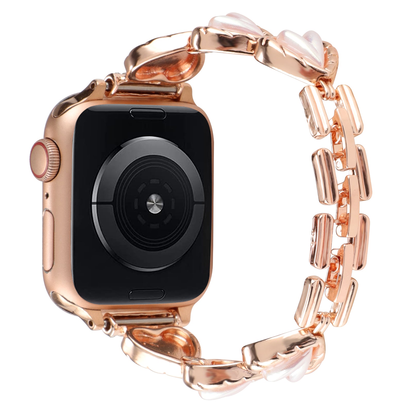 For Apple Watch Ultra Ultra 2 49mm Series 9 8 7 45mm 6 5 4 SE SE (2022) (2023) 44mm 3 2 1 42mm Metal Strap Watch Band with Rhinestone