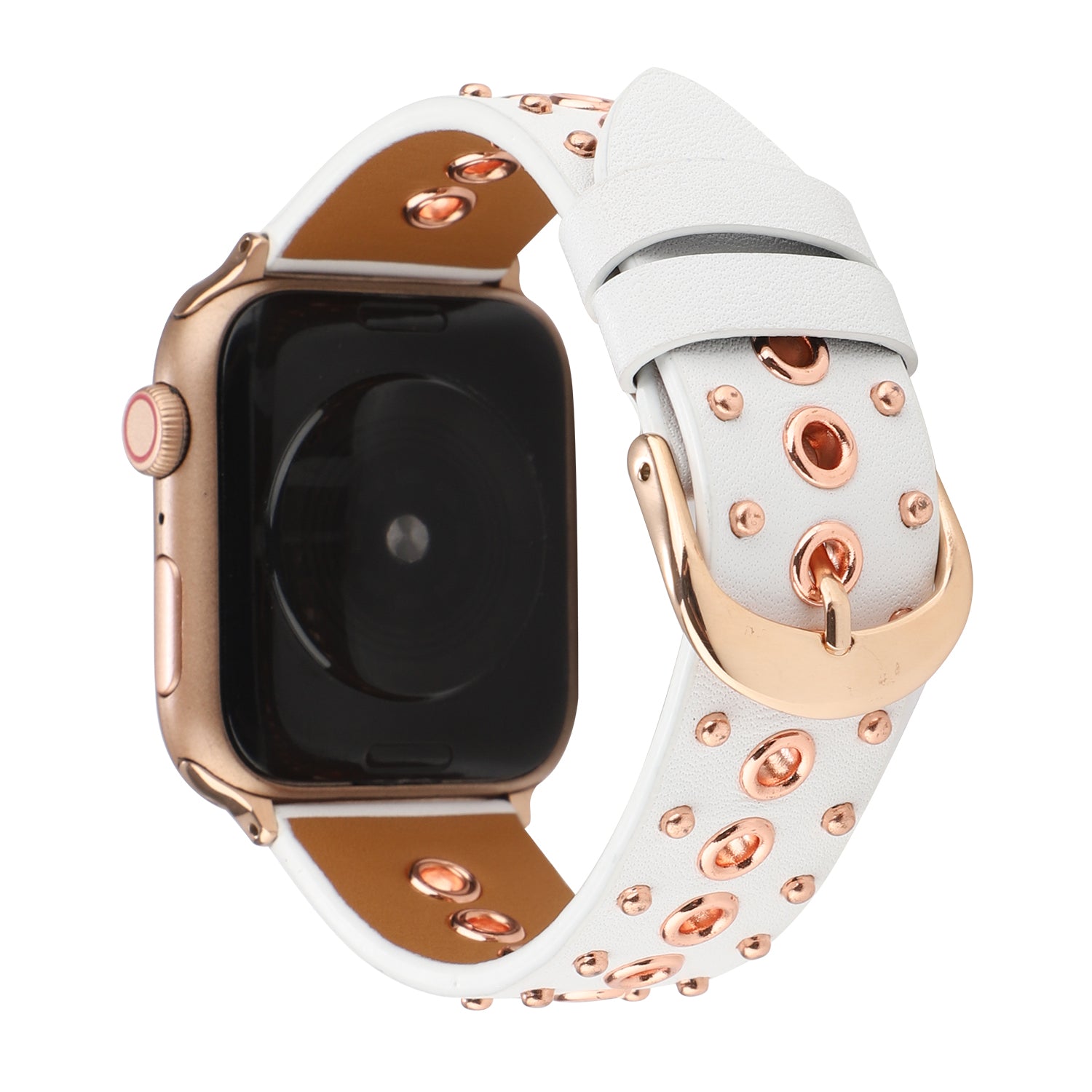 For Apple Watch Ultra Ultra 2 49mm Series 9 8 7 45mm 6 5 4 SE SE (2022) (2023) 44mm 3 2 1 42mm Genuine Leather Strap Rivets Watchband