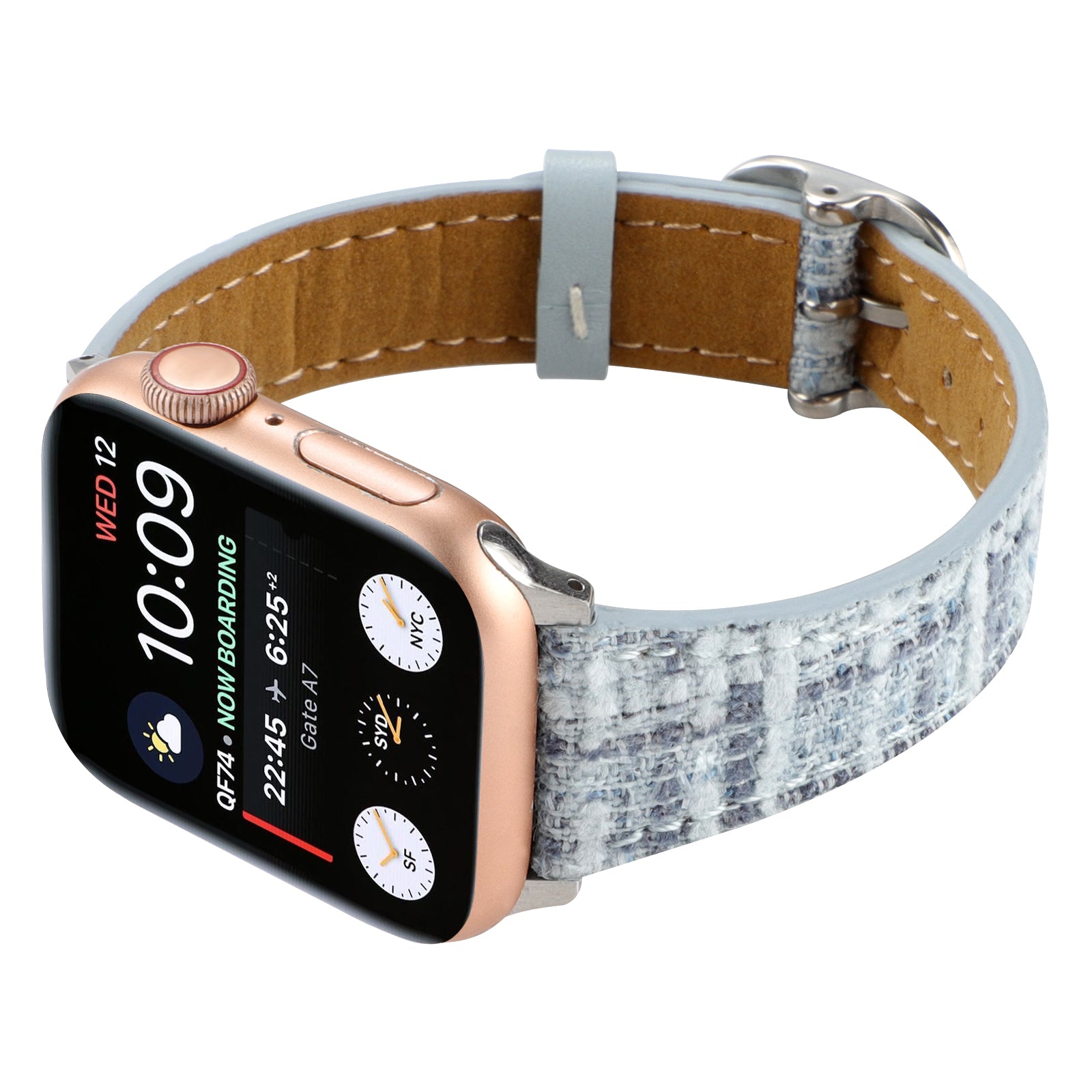 For Apple Watch Series 9 8 7 41mm 6 5 4 SE (2022) SE (2023) SE 40mm 3 2 1 38mm Soft Plush Grid Smartwatch Strap