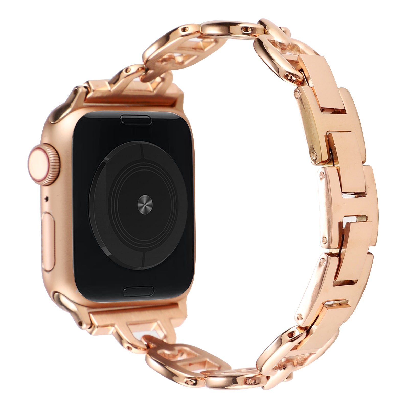 For Apple Watch Series 9 8 7 41mm 6 5 4 SE (2023) SE (2022) SE 40mm 3 2 1 38mm Wrist Band Replacement Metal Watch Strap