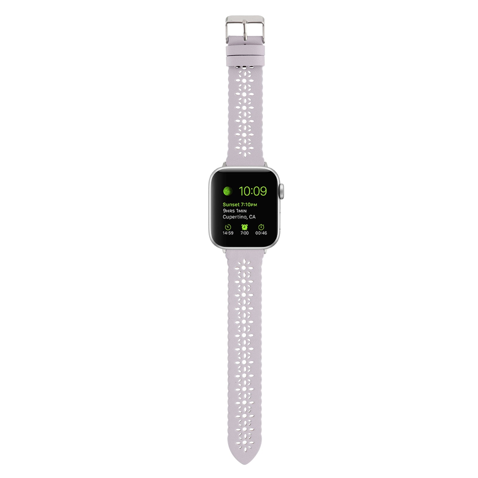 For Apple Watch Ultra Ultra 2 49mm Series 8 7 45mm 4 5 6 SE SE (2022) SE (2023) 44mm 1 2 3 42mm Hollow Plum Blossom Genuine Leather Strap Replacement Wrist Band