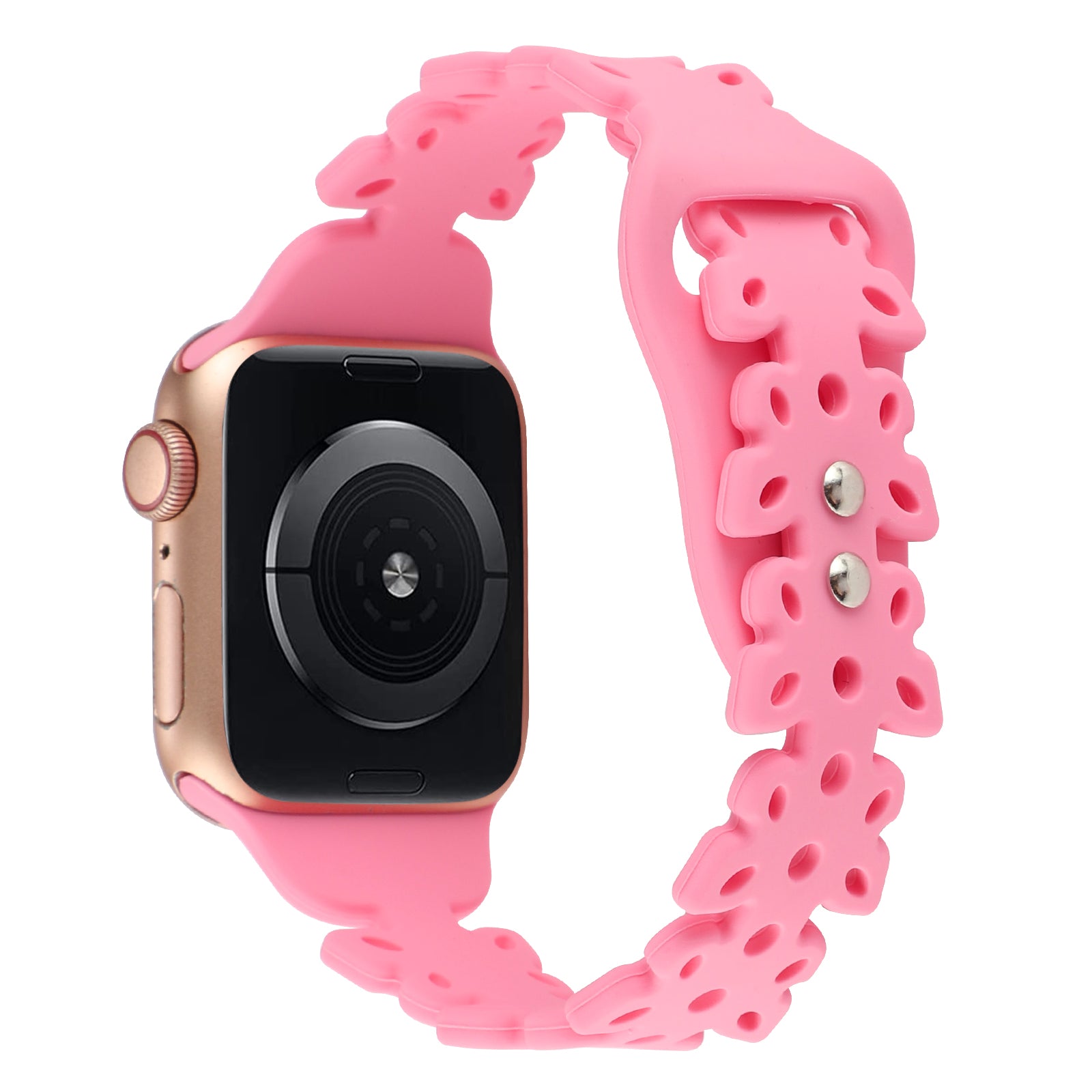 For Apple Watch Ultra Ultra 2 49mm Series 9 8 7 45mm 6 5 4 SE SE (2022) (2023) 44mm 3 2 1 42mm Silicone Watch Band Butterfly Hollow Strap