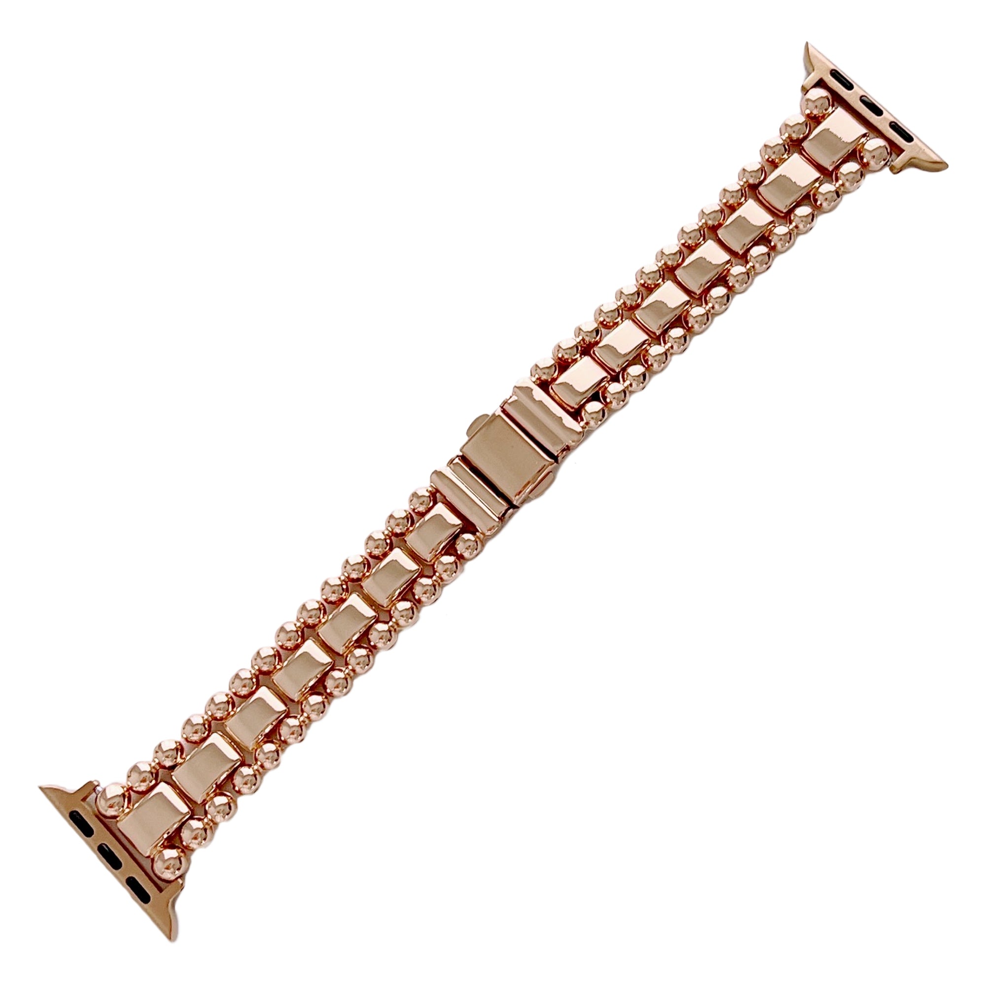 For Apple Watch Series 9 8 7 41mm 6 5 4 SE (2023) SE (2022) SE 40mm 3 2 1 38mm Metal Bead Watch Strap