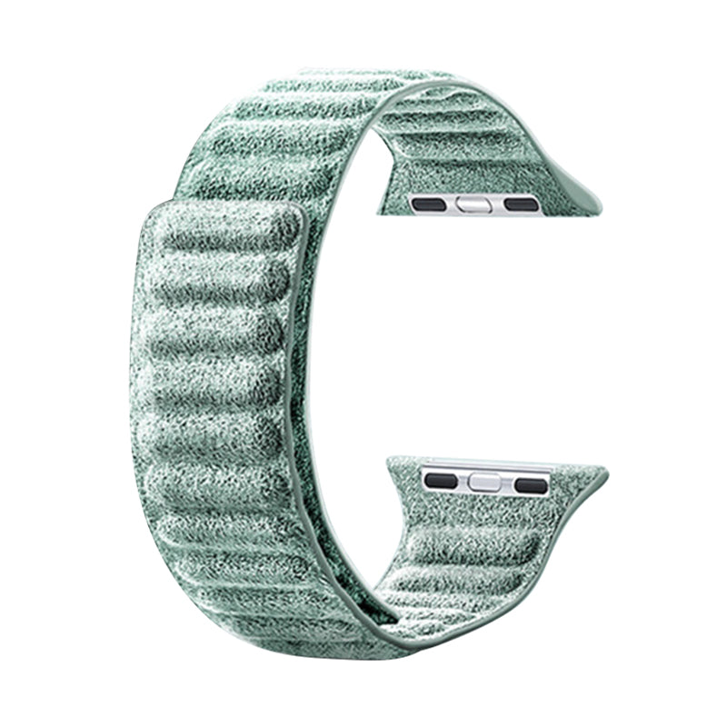 For Apple Watch 9 8 7 41mm 6 SE SE (2022) SE (2023) 5 4 40mm 3 2 1 38mm Watchband Suede Leather Magnetic Strap
