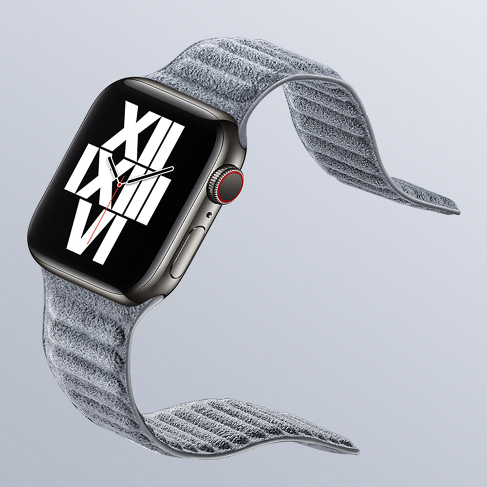 For Apple Watch 9 8 7 41mm 6 SE SE (2022) SE (2023) 5 4 40mm 3 2 1 38mm Watchband Suede Leather Magnetic Strap