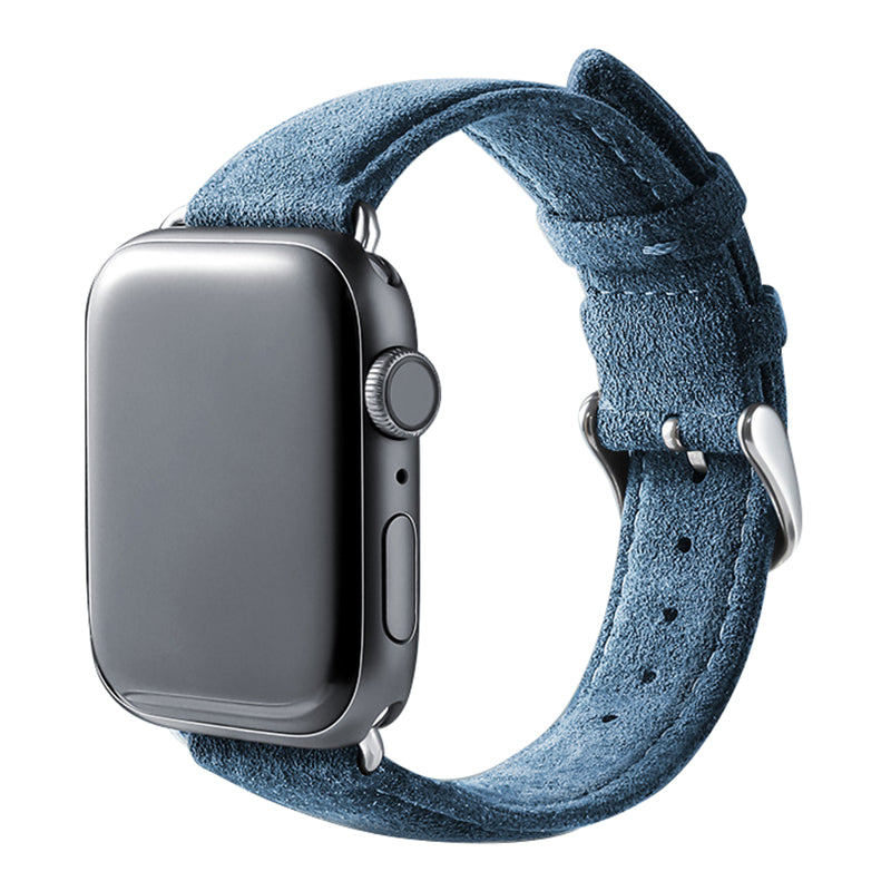 For Apple Watch 9 8 7 41mm 6 SE SE (2022) SE (2023) 5 4 40mm 3 2 1 38mm Watch Strap Suede Leather Wrist Band