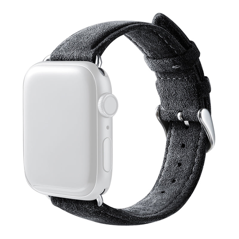 For Apple Watch Ultra Ultra 2 49mm Series 9 8 7 45mm Series 6 5 4 SE SE (2022) (2023) 44mm Series 3 2 1 42mm Watch Band Suede Leather Watch Strap
