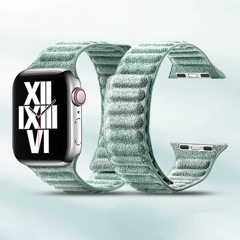 For Apple Watch Ultra Ultra 2 49mm Series 9 8 7 45mm Series 6 5 4 SE SE (2022) (2023) 44mm Series 3 2 1 42mm Magnetic Watch Strap Suede Leather Watchband