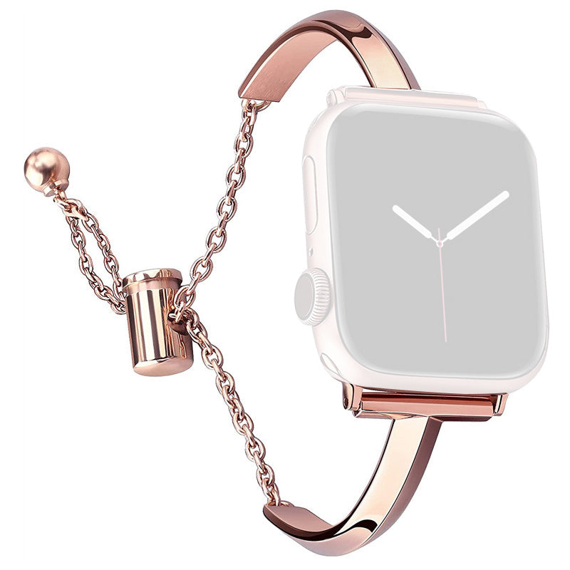 For Apple Watch 9 8 7 41mm 6 SE SE (2022) SE (2023) 5 4 40mm 3 2 1 38mm Metal T-shape Bracelet Watch Band