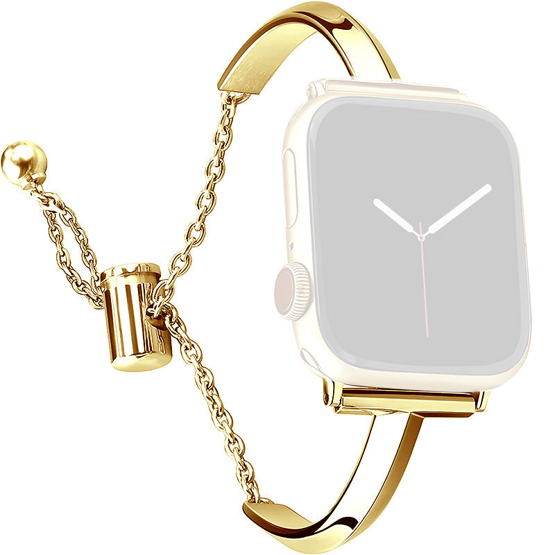 For Apple Watch 9 8 7 41mm 6 SE SE (2022) SE (2023) 5 4 40mm 3 2 1 38mm Metal T-shape Bracelet Watch Band