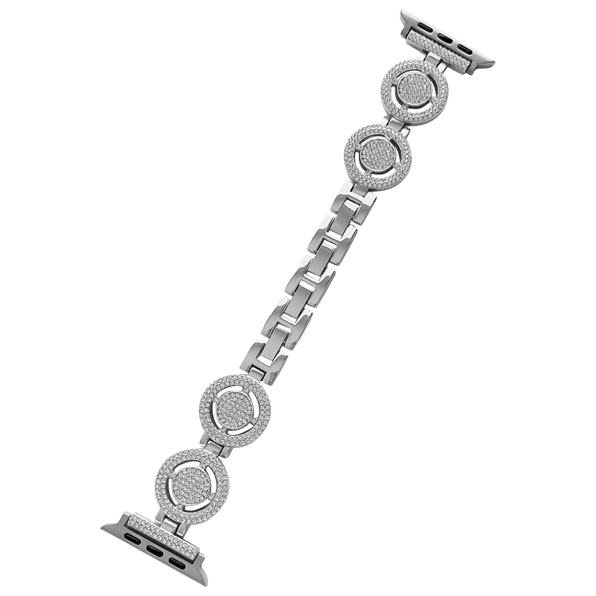For Apple Watch Ultra Ultra 2 49mm Series 9 8 7 45mm 6 5 4 SE SE (2022) (2023) 44mm 3 2 1 42mm Rhinestone Metal Bracelet Replacement Wrist Band Watch Strap