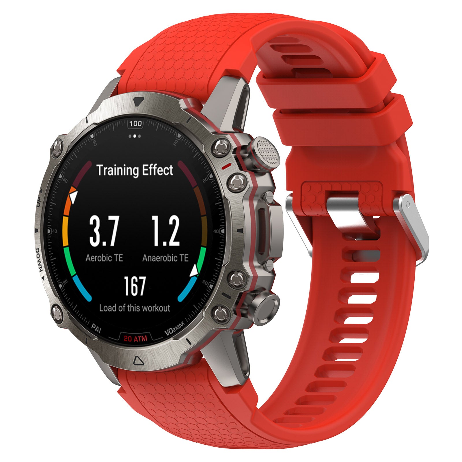 Silicone Watch Band for Garmin MARQ Approach S62 S60 Honeycomb Texture Replacement Watch Strap