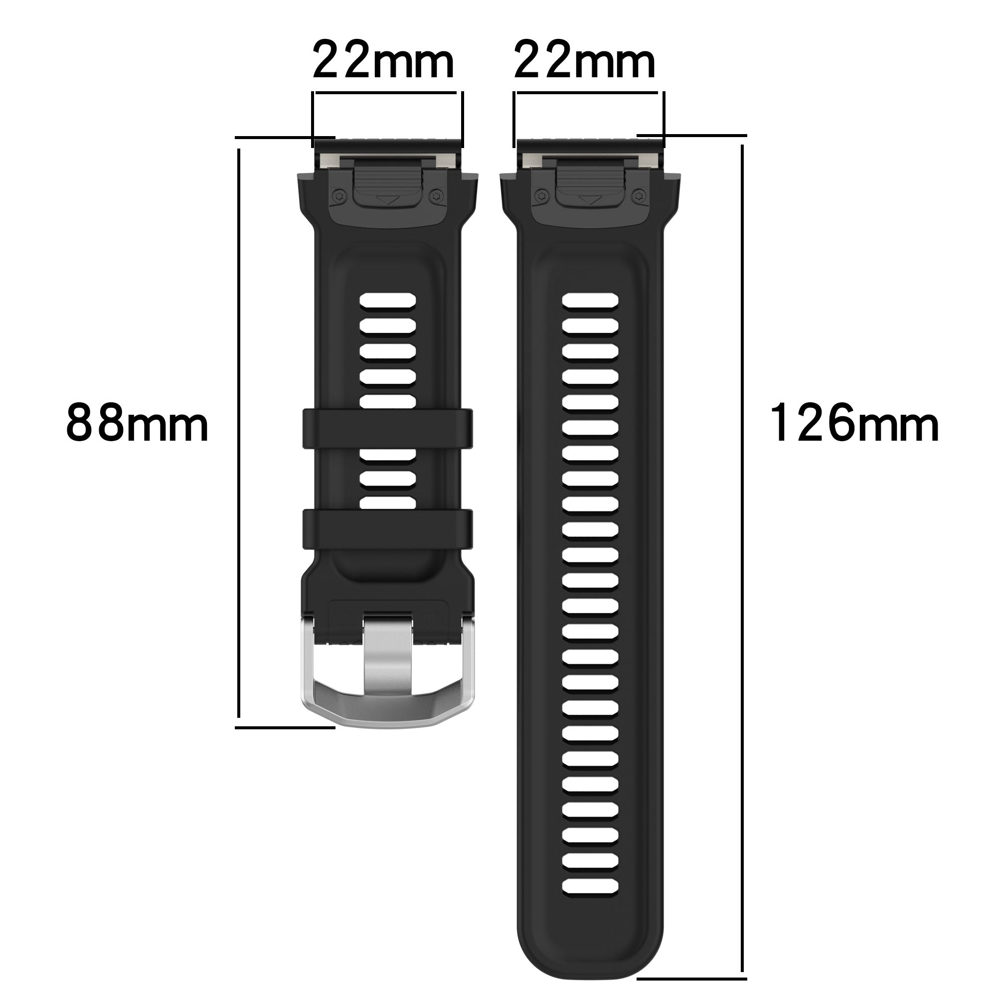 Silicone Watch Band for Garmin MARQ Approach S62 S60 Honeycomb Texture Replacement Watch Strap