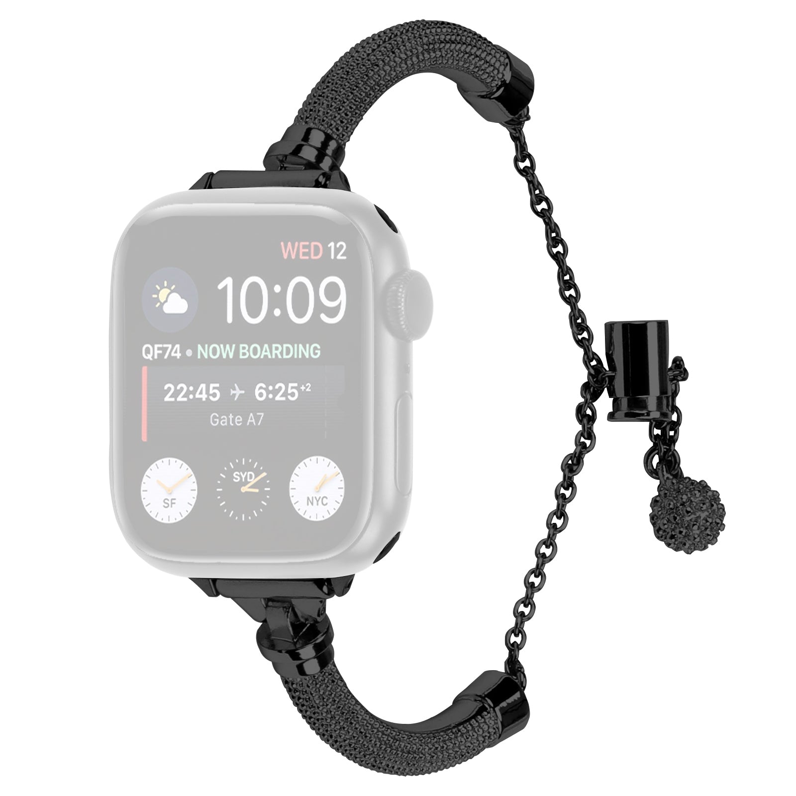 Wrist Strap for Apple Watch Ultra Ultra 2 49mm Series 8 9 7 45mm SE SE (2022) 4 5 6 44mm 3 2 1 42mm Bracelet Metal Smart Watch Band