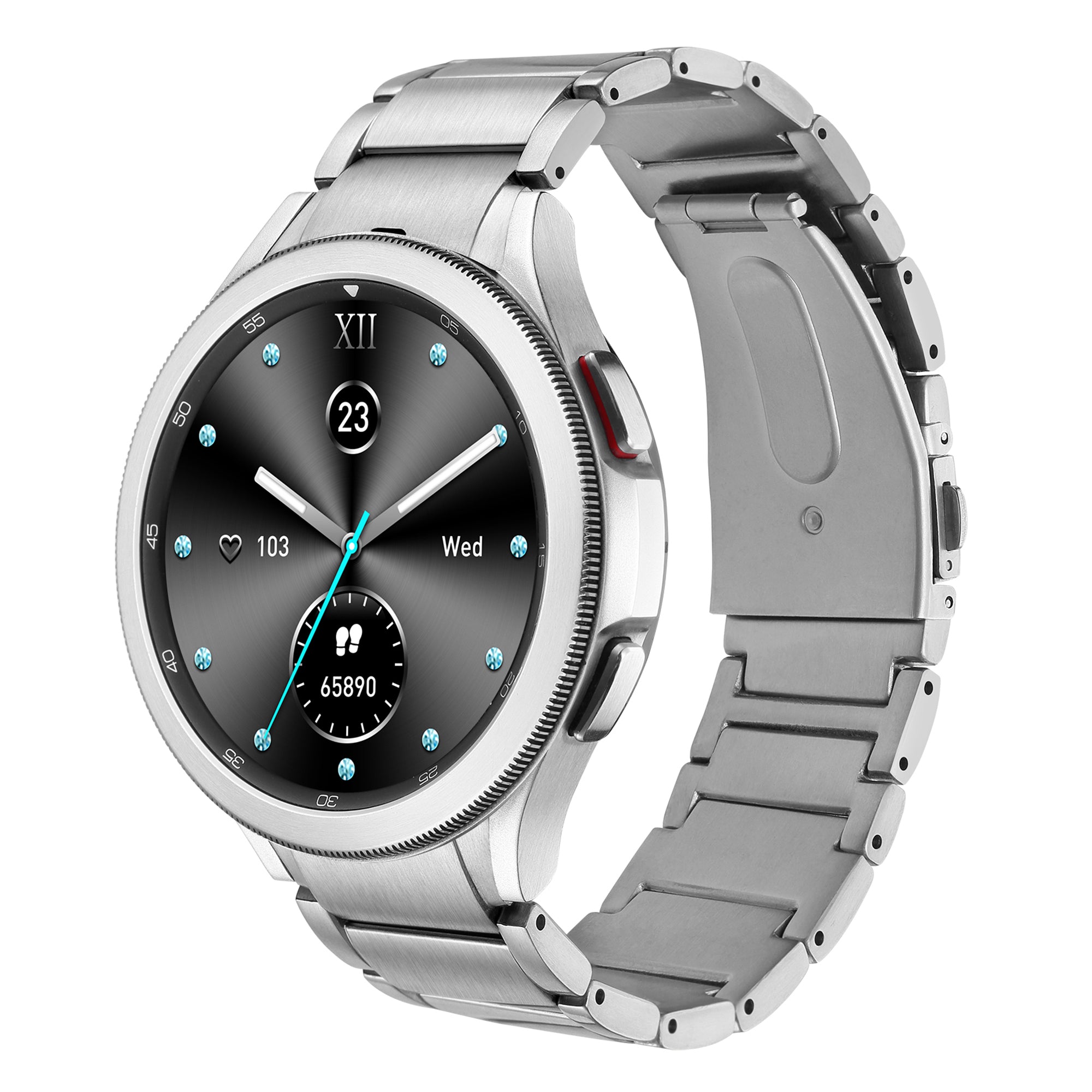For Samsung Galaxy Watch6 40mm 44mm Watch6 Classic 43mm 47mm Watch 5 40mm 44mm Watch4 40mm 44mm Shockproof Titanium Alloy Smartwatch Strap