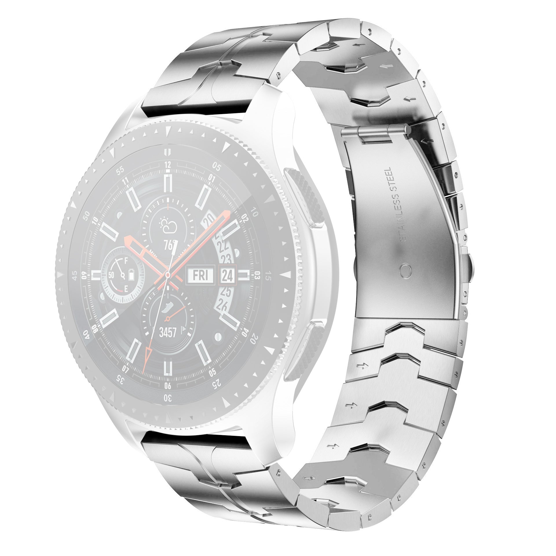 For Garmin Venu 2 Forerunner 265 255 22mm Stainless Steel Watch Strap Replacement Watchband