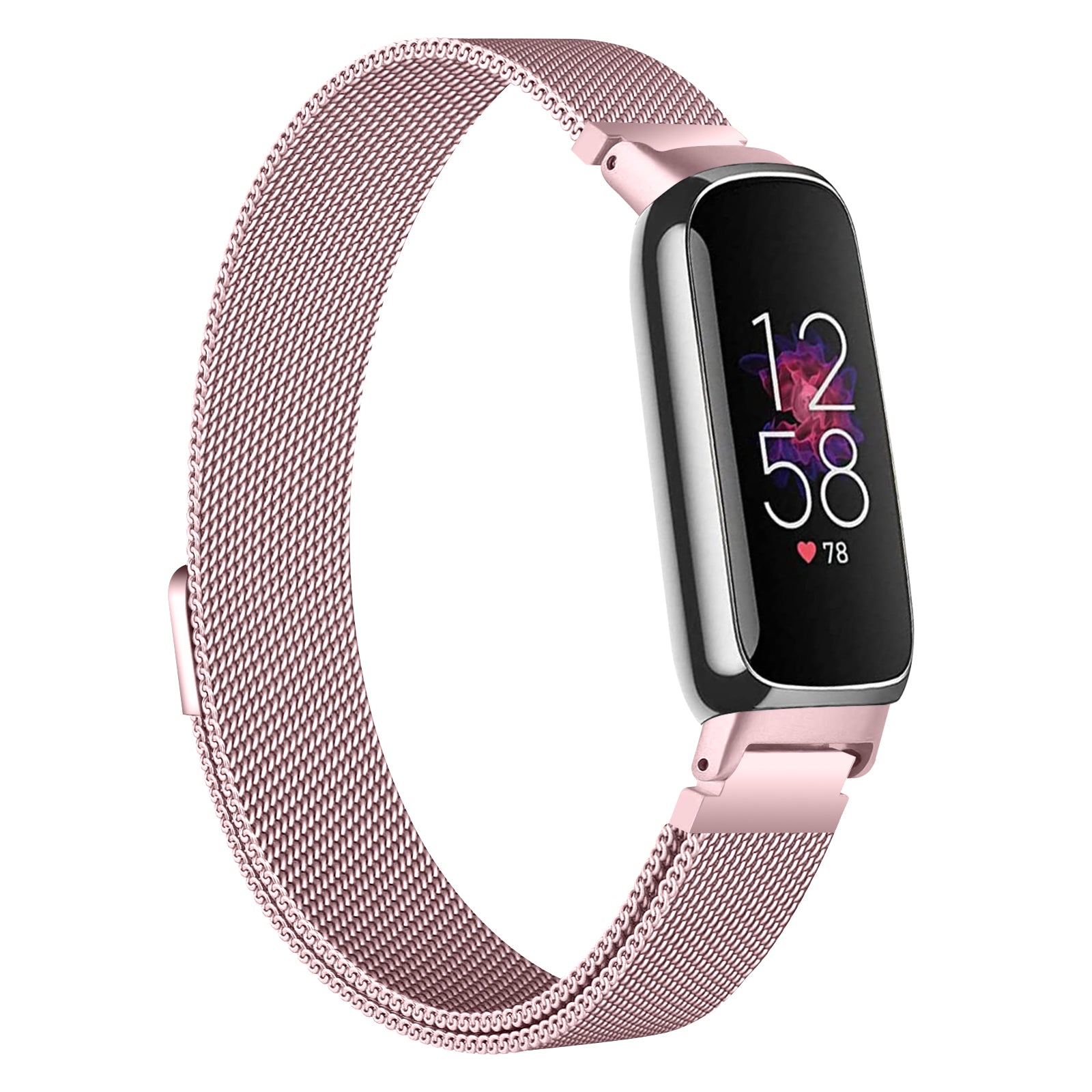 Smart Watch Band for Fitbit Inspire 3 Stainless Steel Magnetic Milanese Metal Mesh Strap