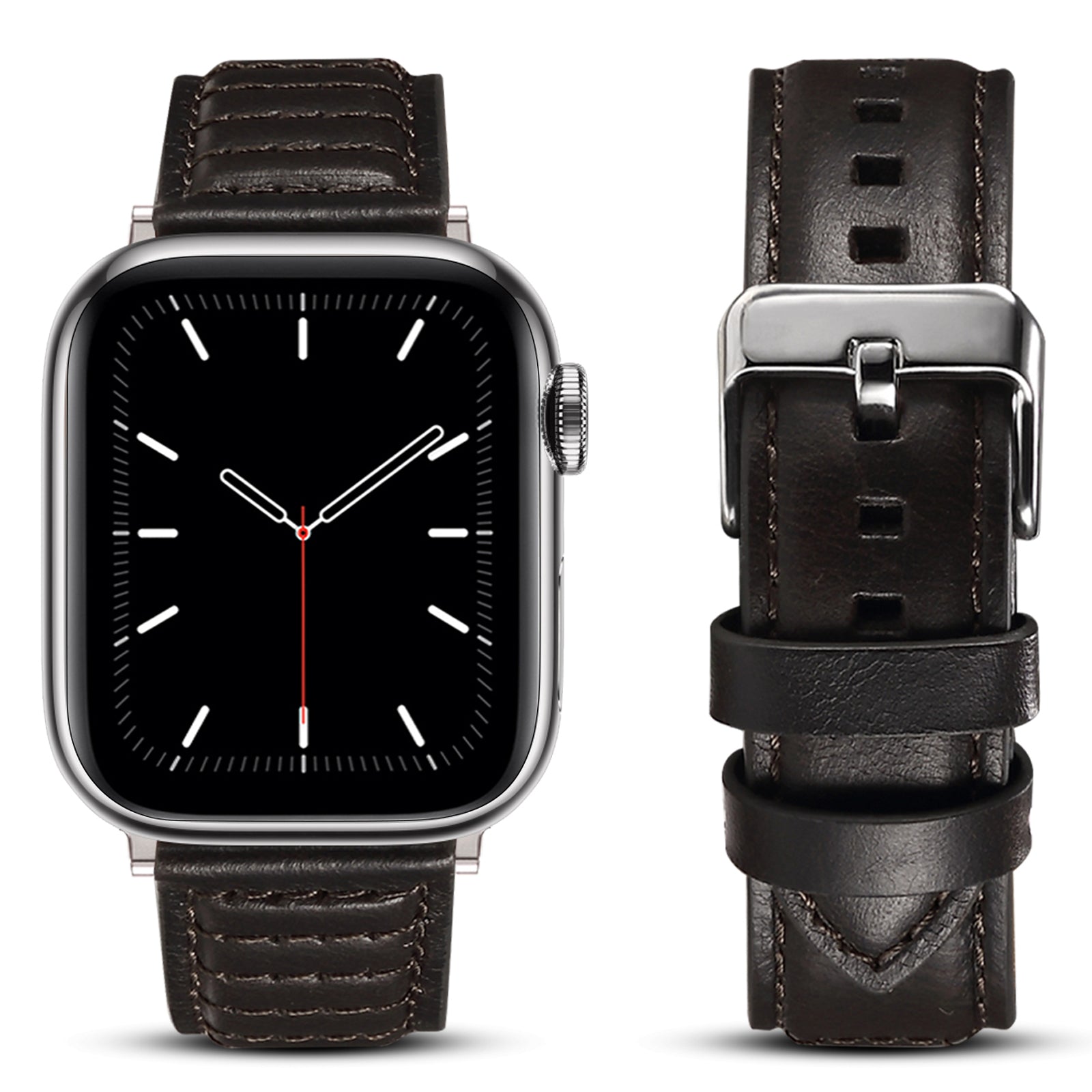 For Apple Watch Ultra Ultra 2 49mm Series 8 7 9 45mm SE SE (2022) 6 5 4 44mm 3 2 1 42mm Watch Band Waxy Cowhide Leather Strap