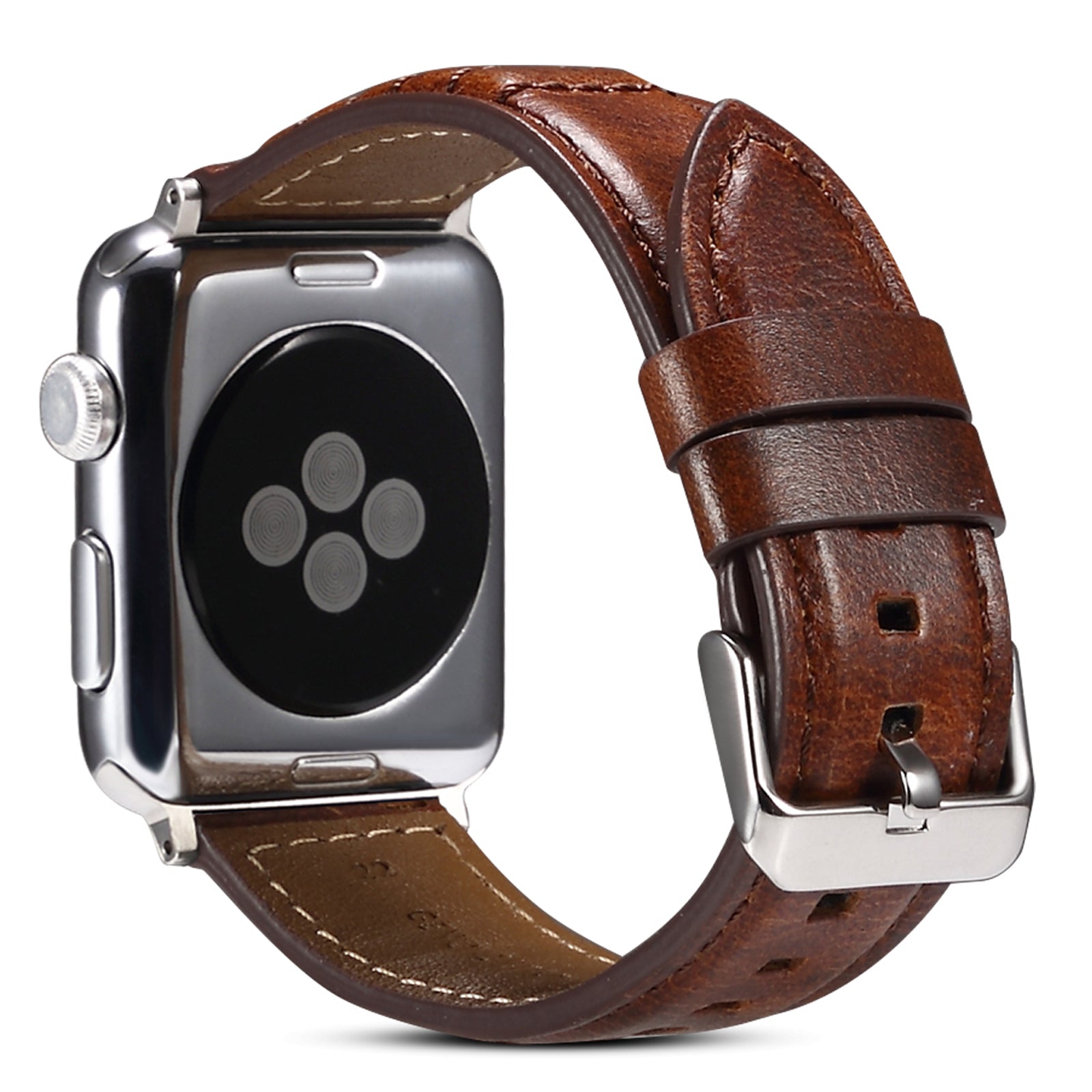 For Apple Watch Series 9 8 7 41mm 6 5 4 SE SE (2022) SE (2023) 40mm 3 2 1 38mm Watch Strap Waxy Cowhide Leather Watchband