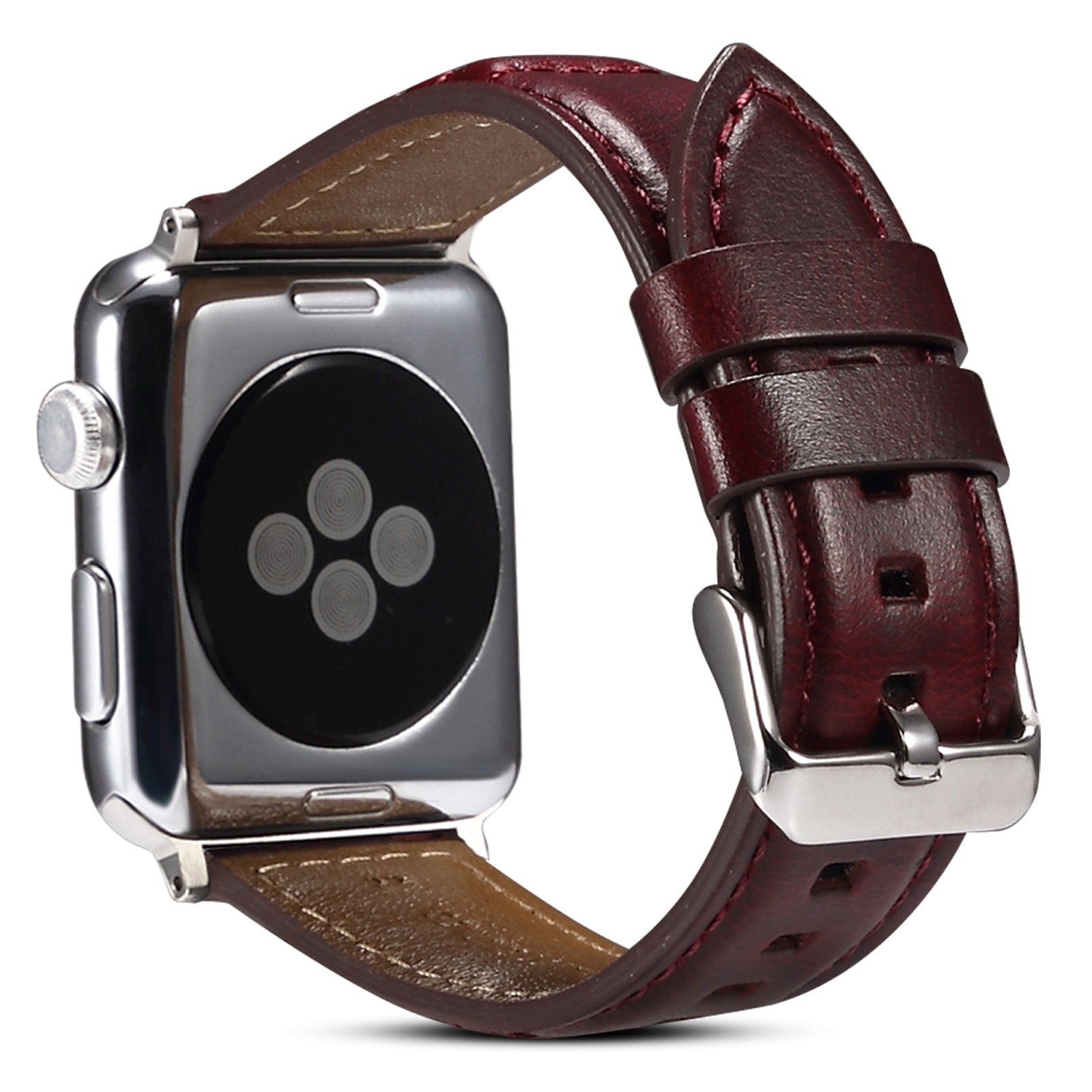 For Apple Watch Series 9 8 7 41mm 6 5 4 SE SE (2022) SE (2023) 40mm 3 2 1 38mm Watch Strap Waxy Cowhide Leather Watchband
