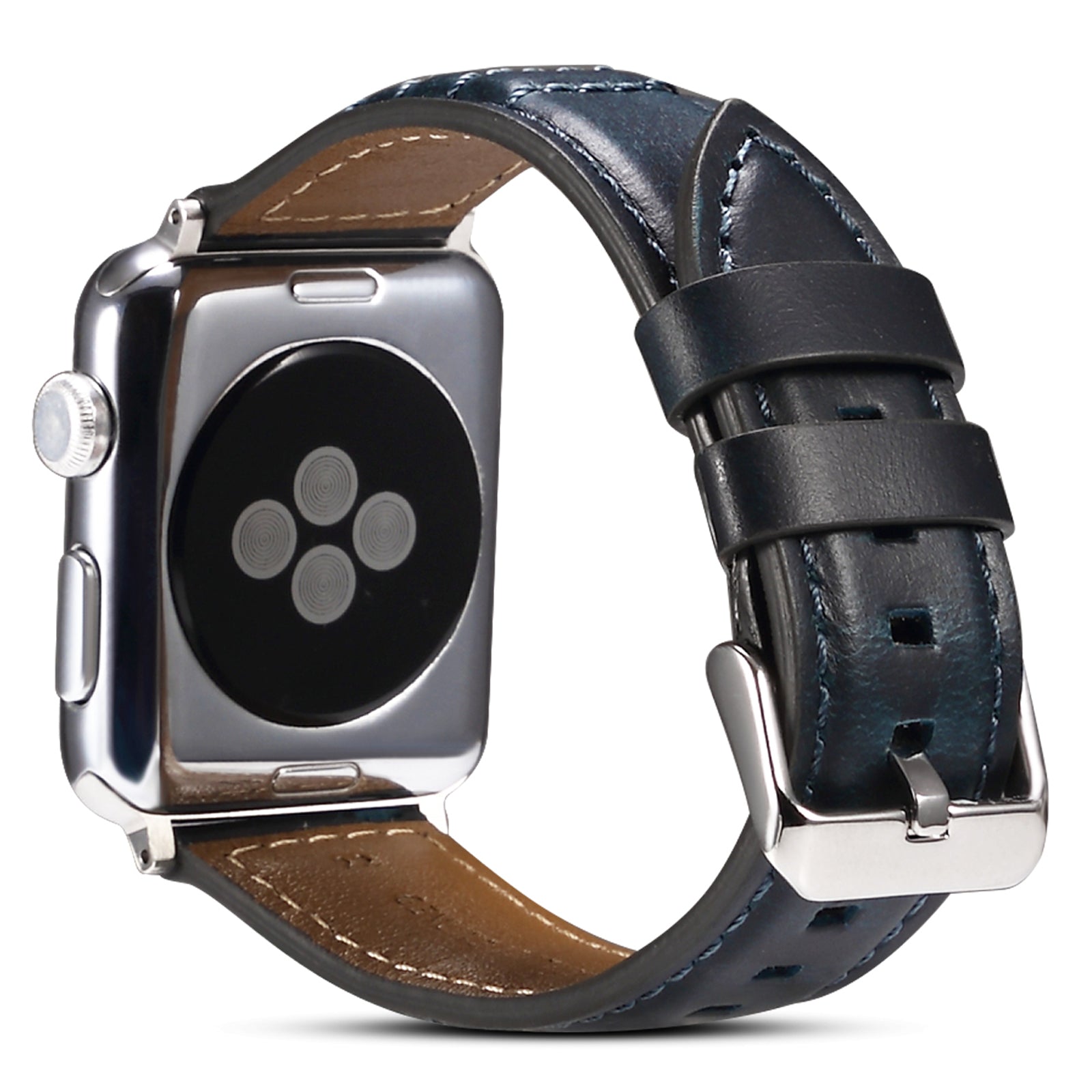 For Apple Watch Series 9 8 7 41mm 6 5 4 SE SE (2022) SE (2023) 40mm 3 2 1 38mm Watch Strap Waxy Cowhide Leather Watchband