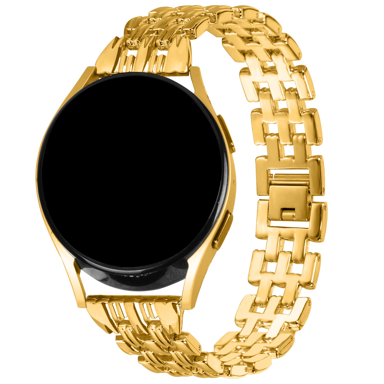 Stainless Steel Watch Band for Samsung Galaxy Watch4 Active 40mm 44mm Watch4 Classic 42mm 46mm 20mm Hollow 5 Beads Metal Strap