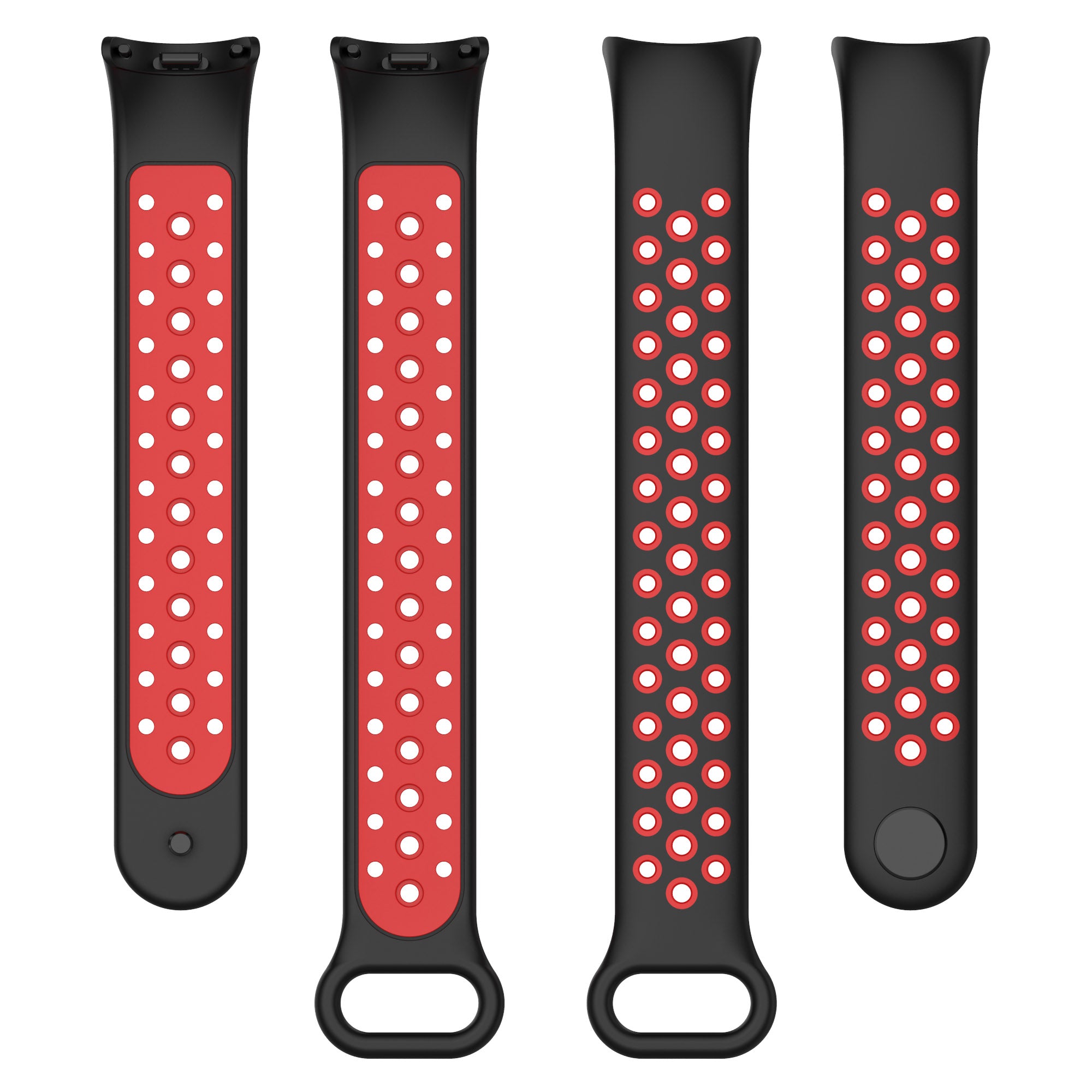 For Xiaomi Smart Band 8 Silicone Watch Band Replacement Bicolor Sports Wrist Strap