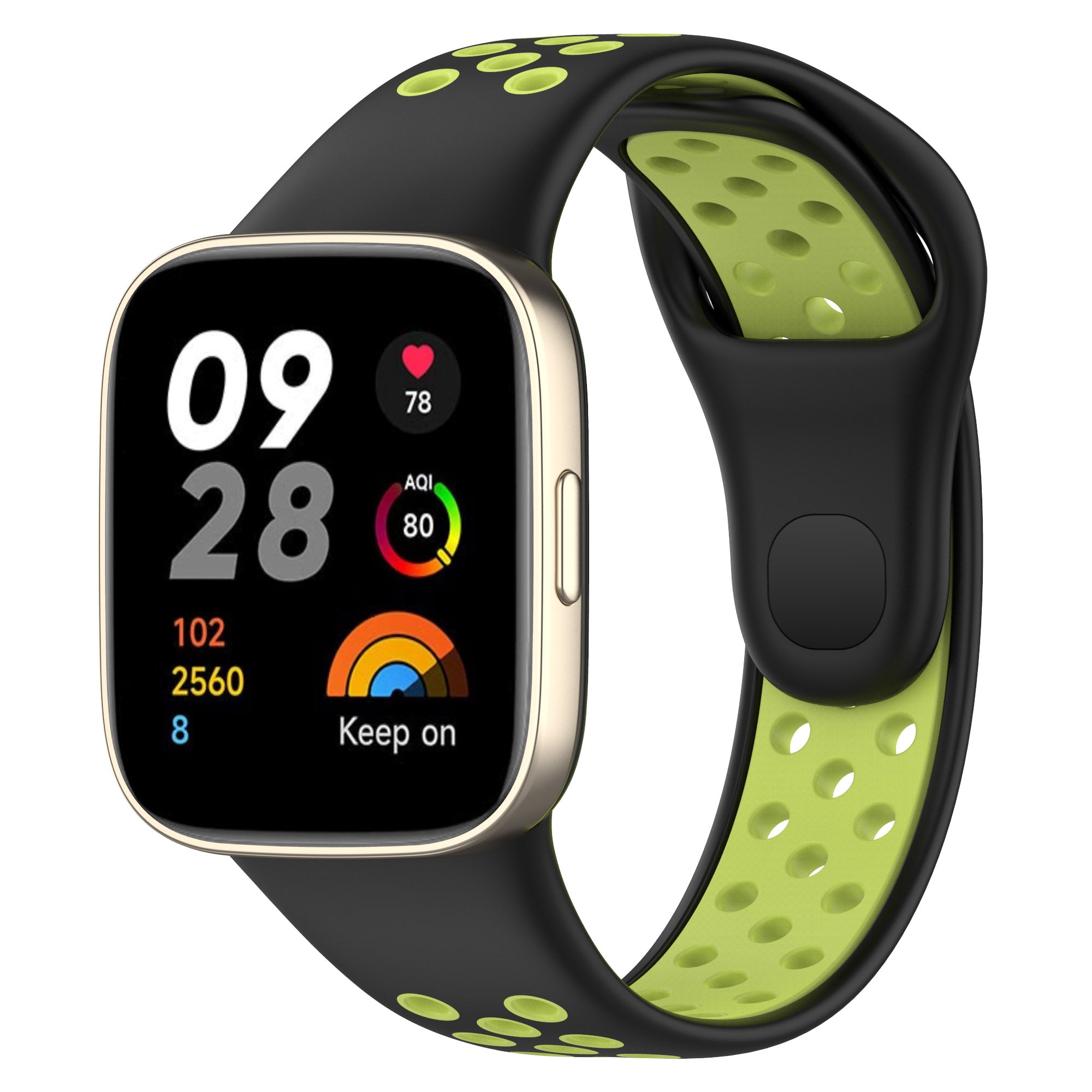 28mm Silicone Watch Strap for Xiaomi Redmi Watch 3 Mi Watch Lite 3 Dual-color Smart Band Strap