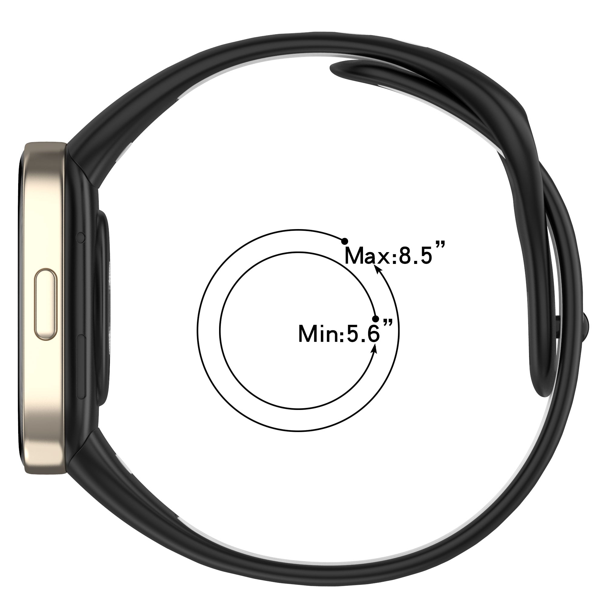 28mm Silicone Watch Strap for Xiaomi Redmi Watch 3 Mi Watch Lite 3 Dual-color Smart Band Strap