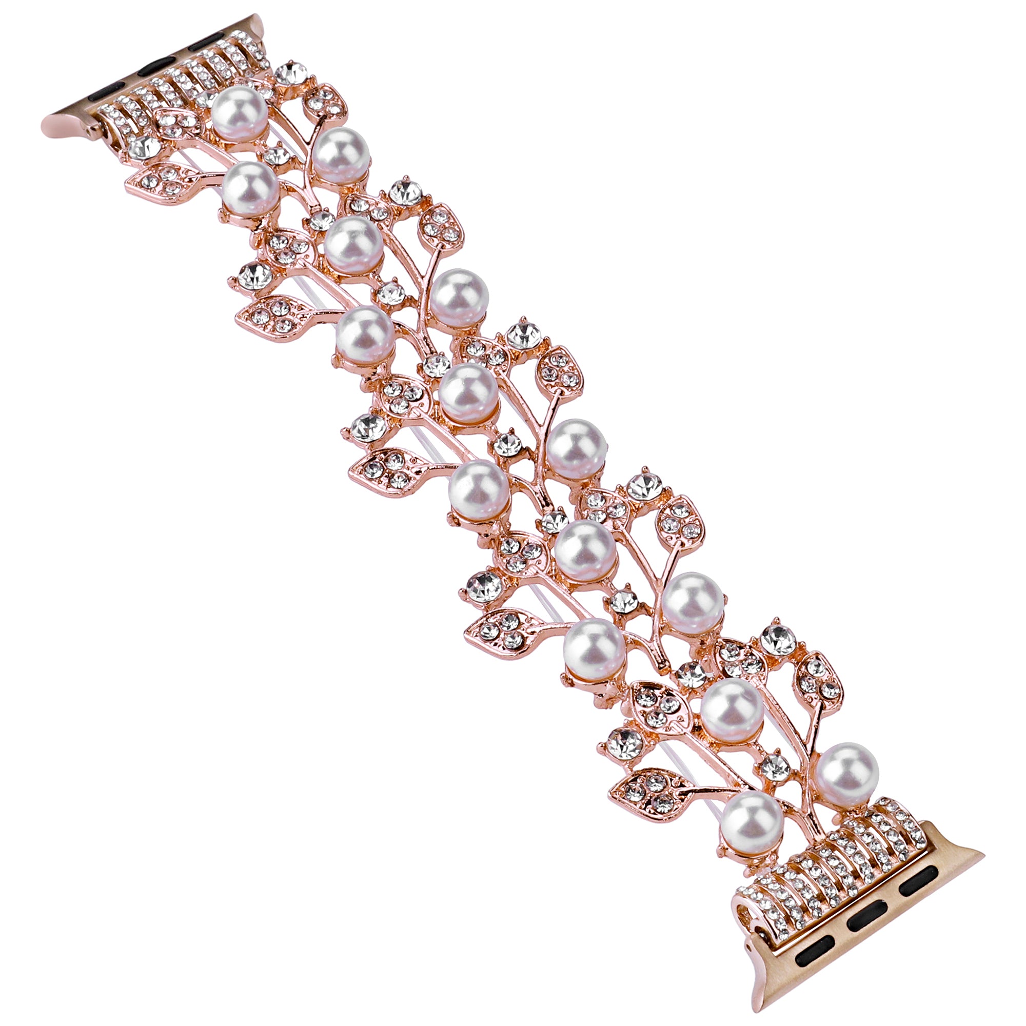 For Apple Watch Series 9 8 7 41mm 6 5 4 SE (2022) SE (2023) SE 40mm 3 2 1 38mm Watch Strap Beads Rhinestone Watchband
