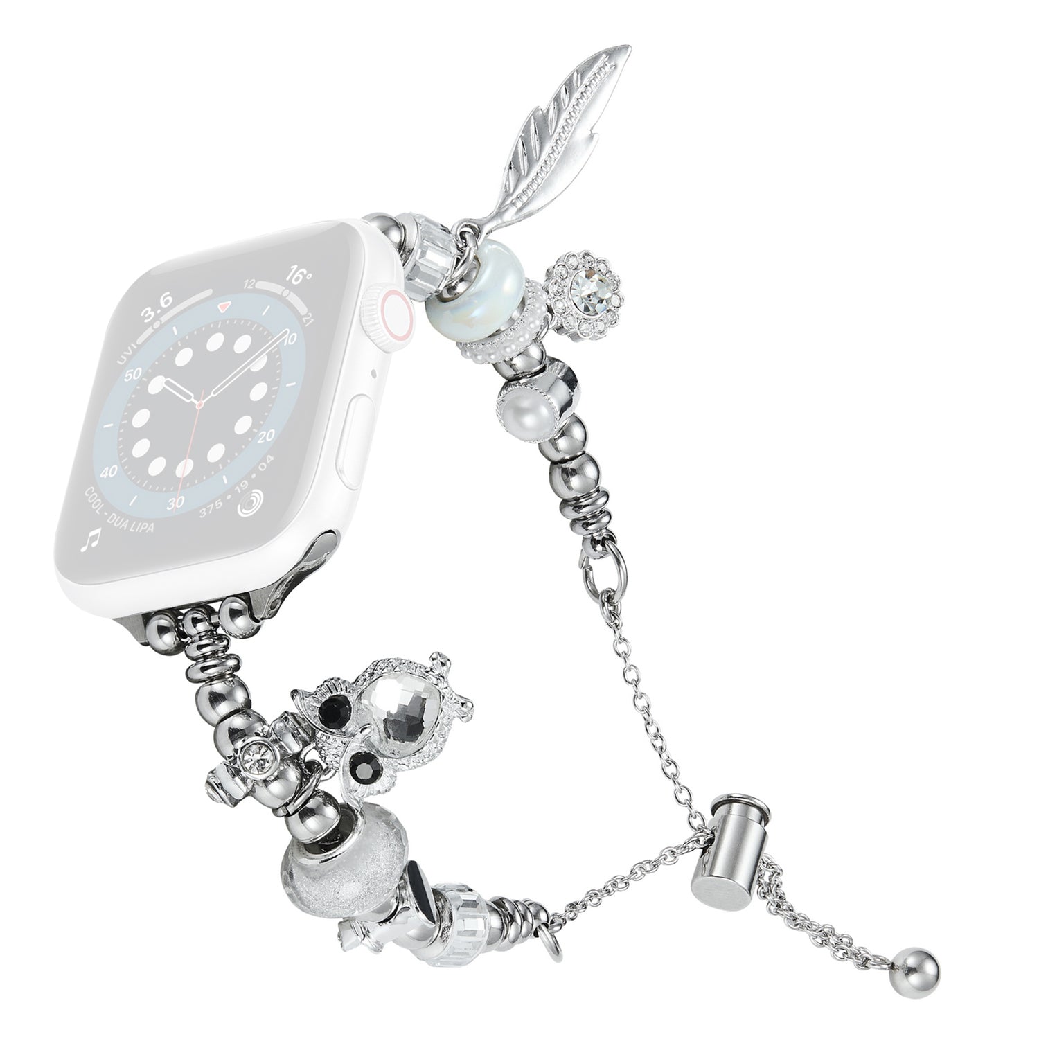 For Apple Watch Ultra Ultra 2 49mm Series 8 7 9 45mm 6 5 4 SE SE (2022) 44mm 3 2 1 42mm Metal Watch Strap Sliding Jewelry Wrist Band