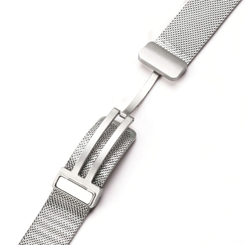 Metal Strap for Apple Watch 9 8 7 41mm 6 5 4 SE (2022) SE (2023) SE 40mm 3 2 1 38mm Fine Mesh Milanese Band with Folding Clasp