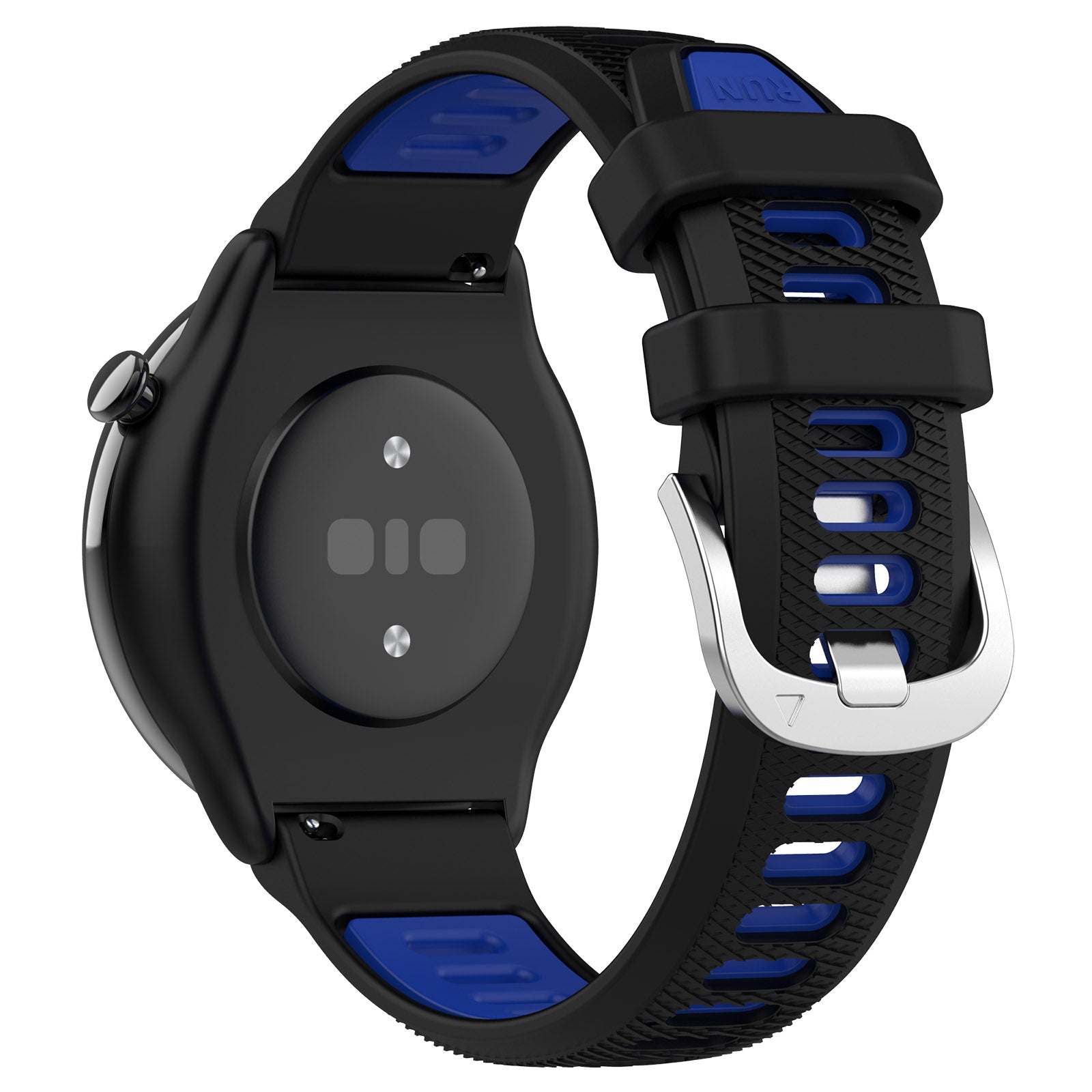 22mm Watch Band for Garmin Forerunner 265 Honor Watch GS 3i Silicone Cross Stripe Dual-color Strap Replacement