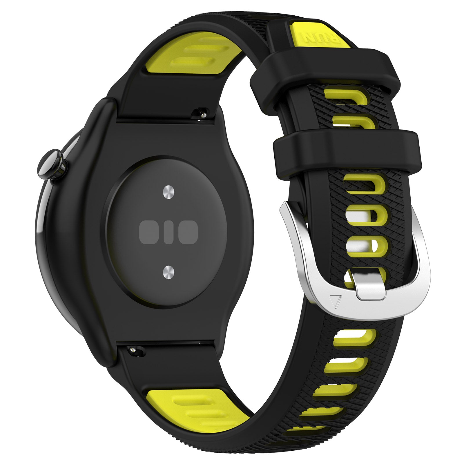 22mm Watch Band for Garmin Forerunner 265 Honor Watch GS 3i Silicone Cross Stripe Dual-color Strap Replacement