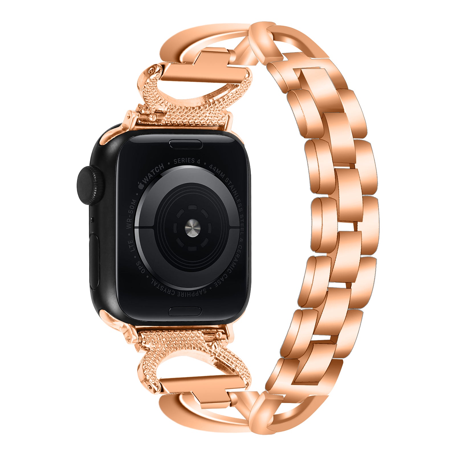 Watch Band for Apple Watch Ultra 2 49mm Series 9 45mm SE (2023) 44mm Ultra 49mm 8 7 45mm 6 5 4 SE (2022) SE 44mm 3 2 1 42mm Rhinestones Decor Alloy Strap