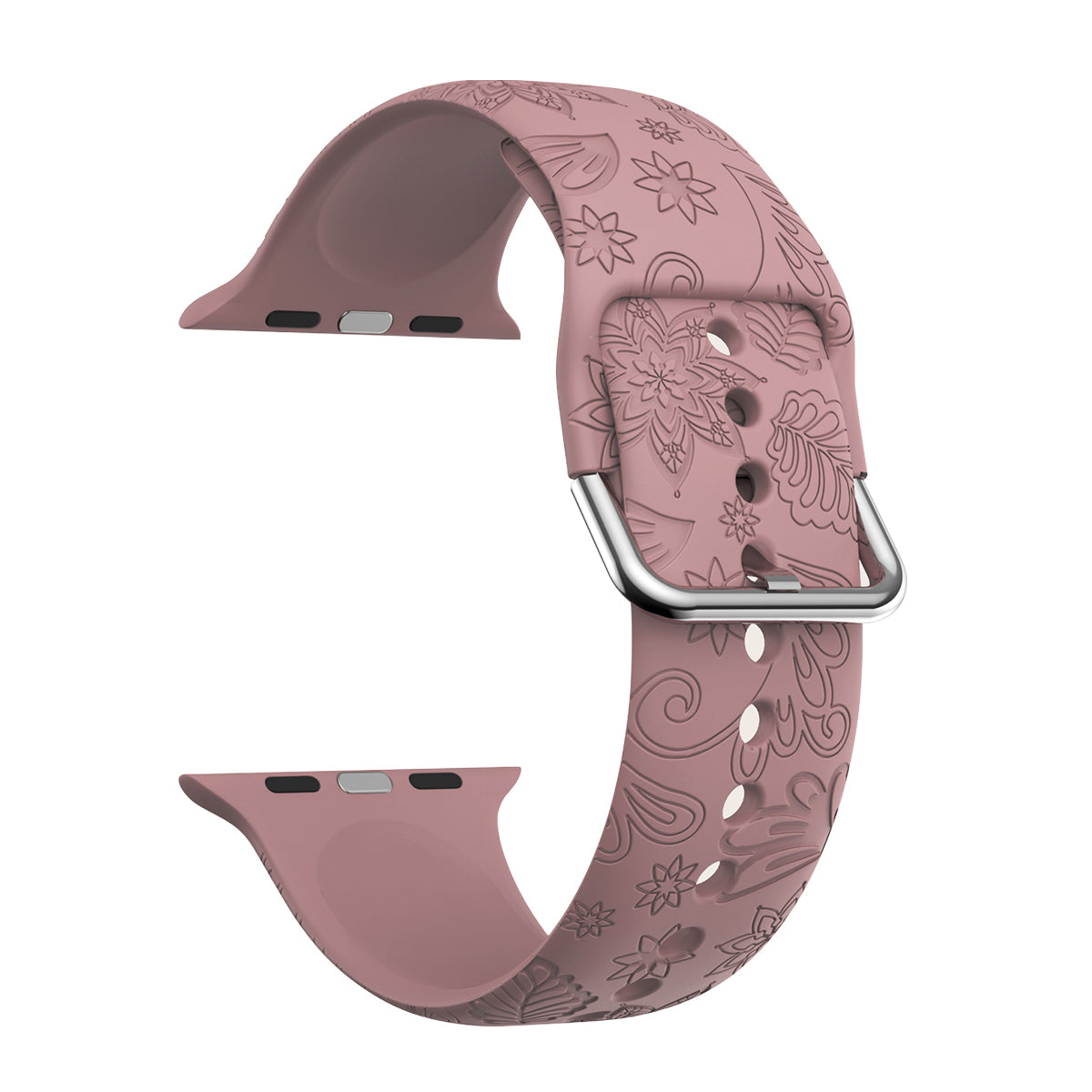Engraved Bands for Apple Watch Series 1 2 3 38mm 9 8 7 41mm 6 5 4 SE (2022) SE (2023) SE 40mm Silicone Strap Watch Bracelet