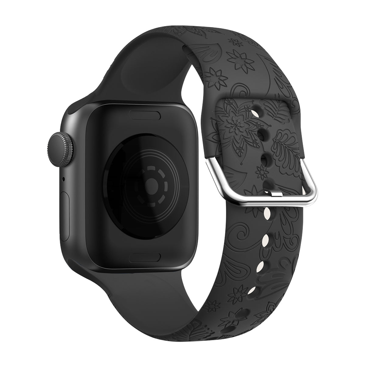 Engraved Bands for Apple Watch Series 1 2 3 38mm 9 8 7 41mm 6 5 4 SE (2022) SE (2023) SE 40mm Silicone Strap Watch Bracelet