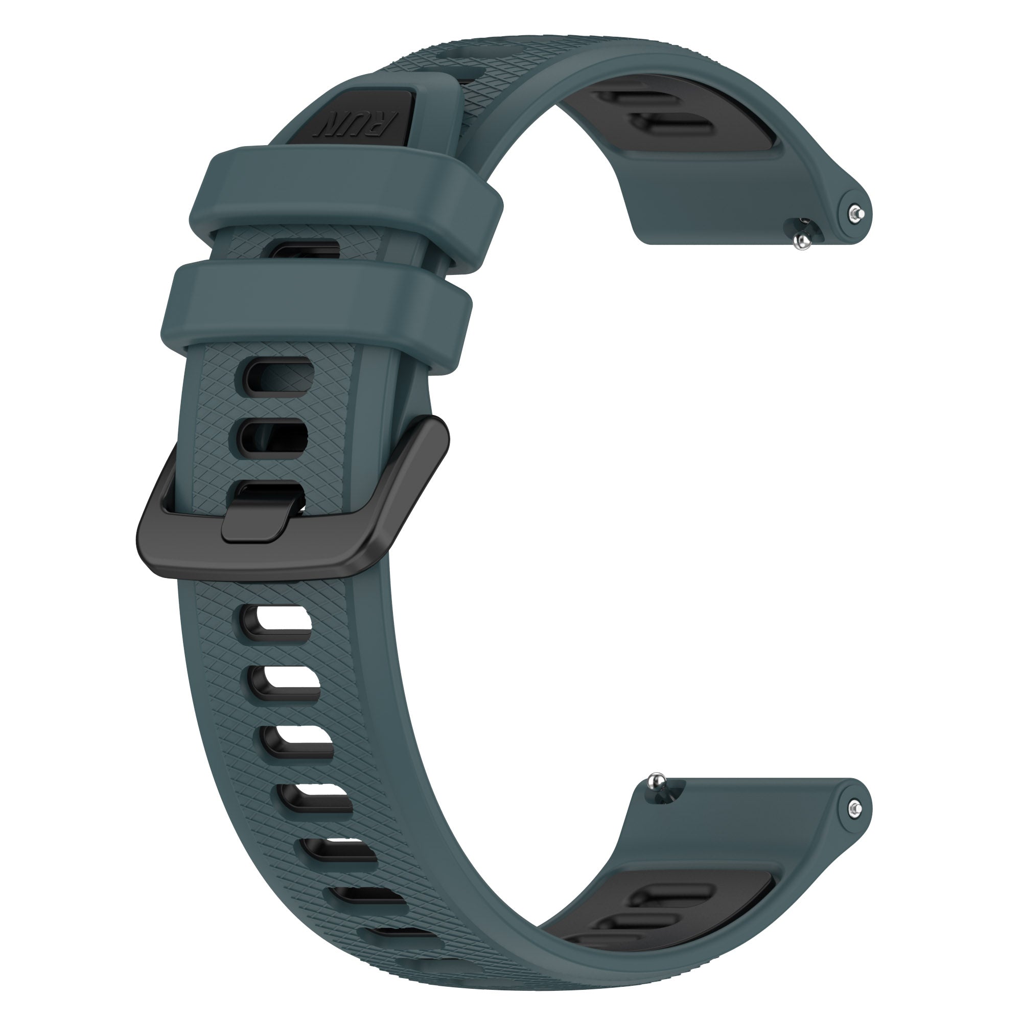 Watch Strap 20mm for Samsung Galaxy Watch 5 Garmin Vivomove Trend Dual-color Silicone Waterproof Watch Band